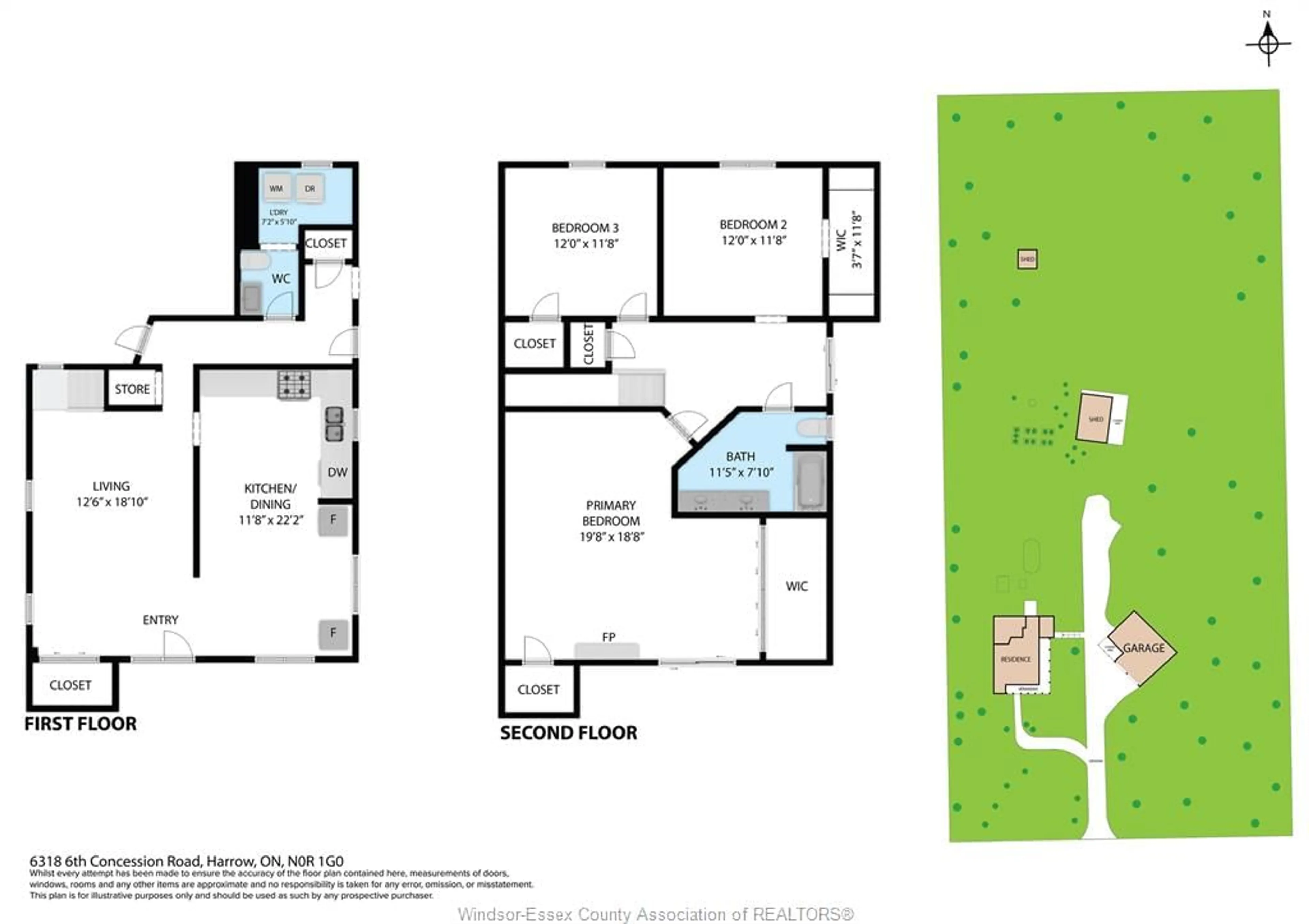 Floor plan for 6318 Concession 6, Essex Ontario N0R 1G0