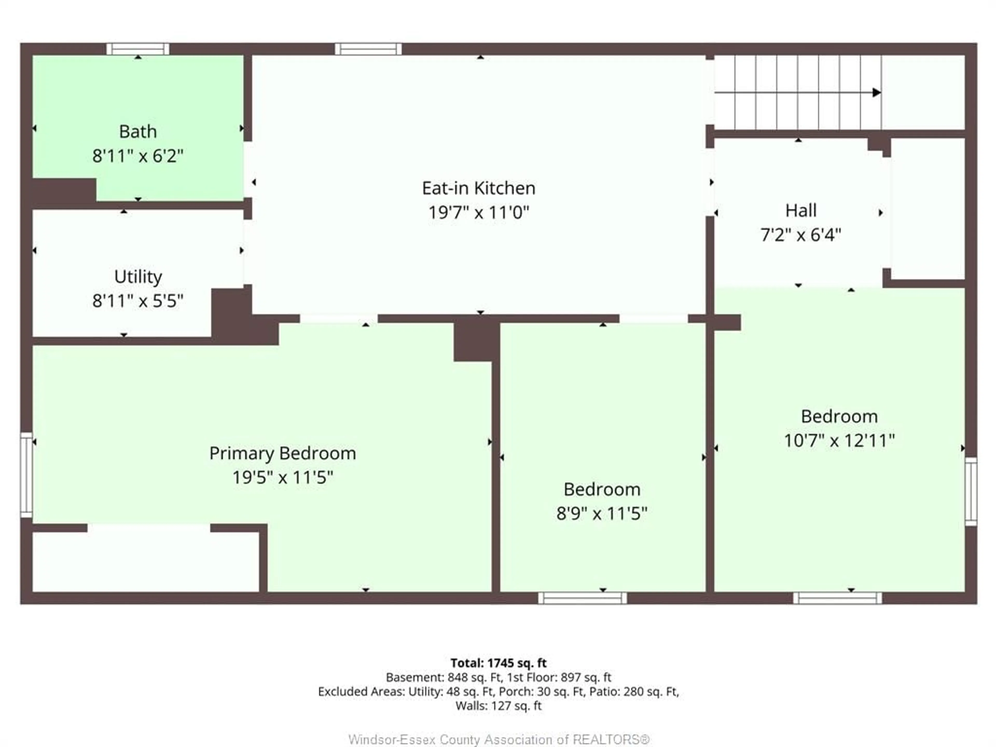 Floor plan for 3598 RANKIN Ave, Windsor Ontario N9E 3C5