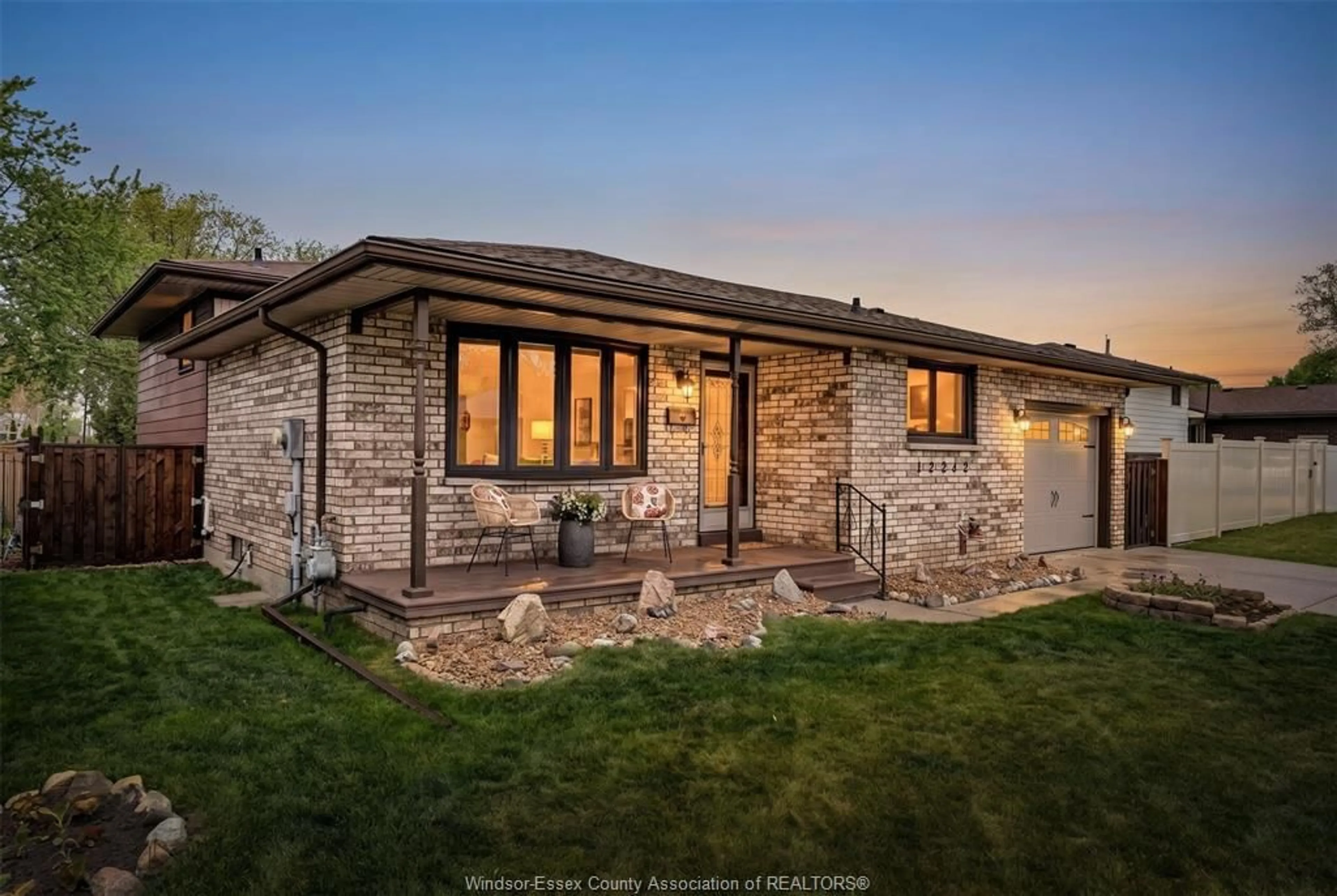 Home with brick exterior material, street for 12240 CEDARWOOD, Tecumseh Ontario N8N 2W2