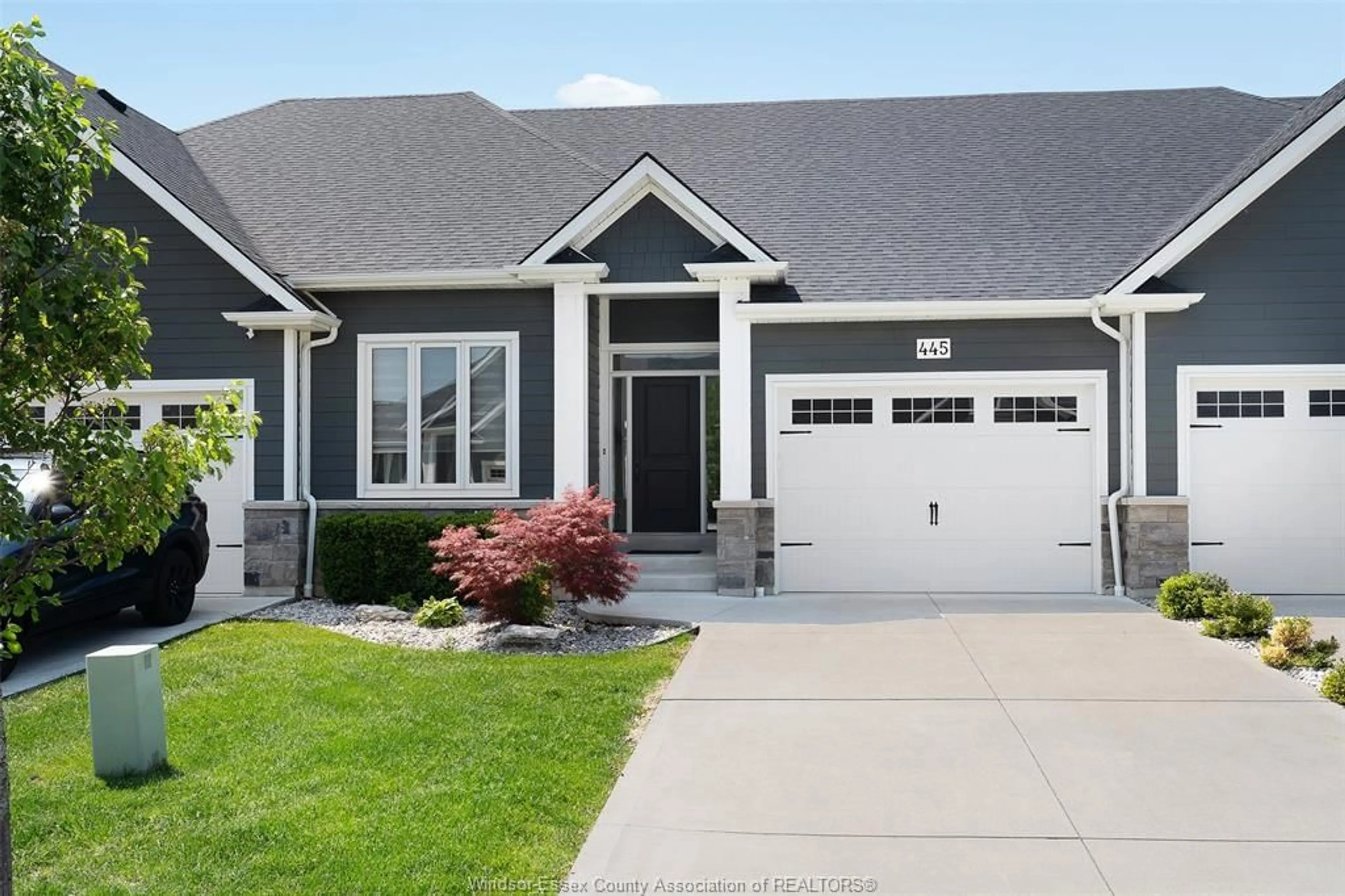 Home with vinyl exterior material, street for 445 BRUNMAR Cres, Lakeshore Ontario N0R 1A0