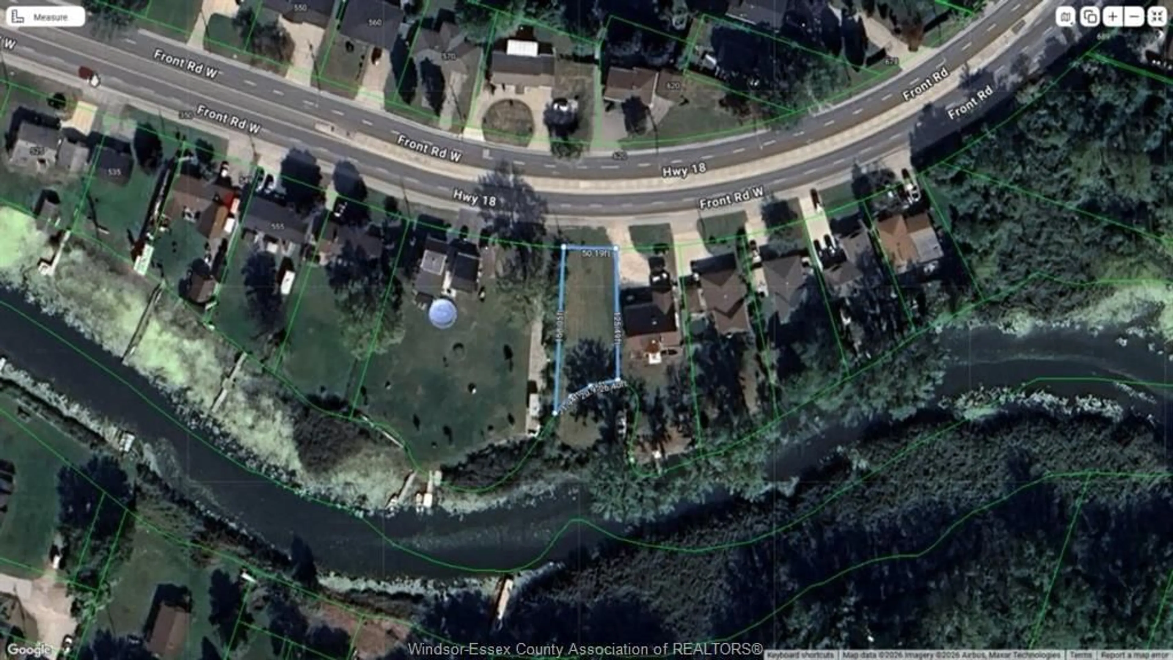 A pic from outside/outdoor area/front of a property/back of a property/a pic from drone, street for 629 HIGHWAY 18, LaSalle Ontario N9J 1A5