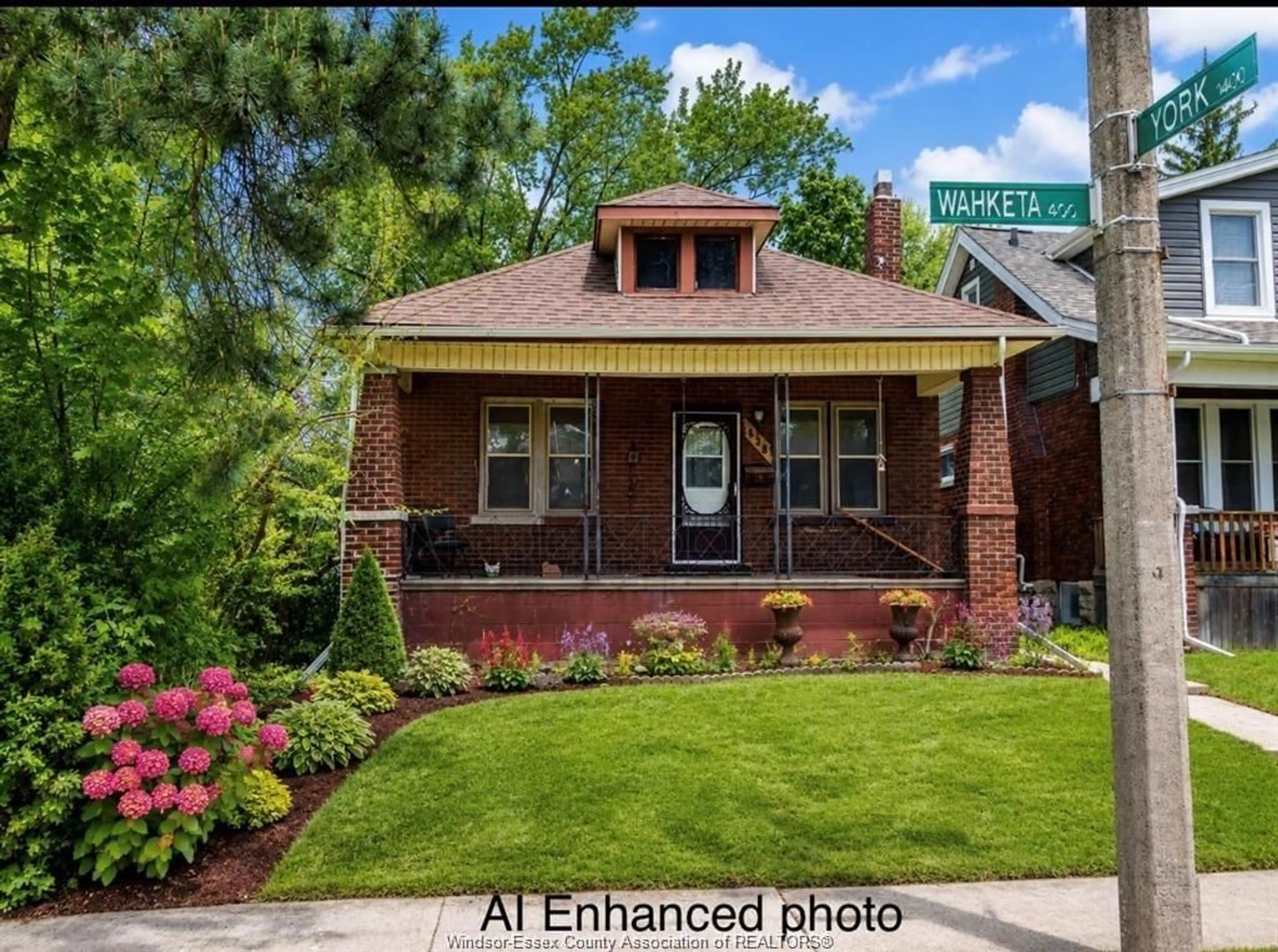 Home with brick exterior material, street for 438 WAHKETA St, Windsor Ontario N8X 1B6