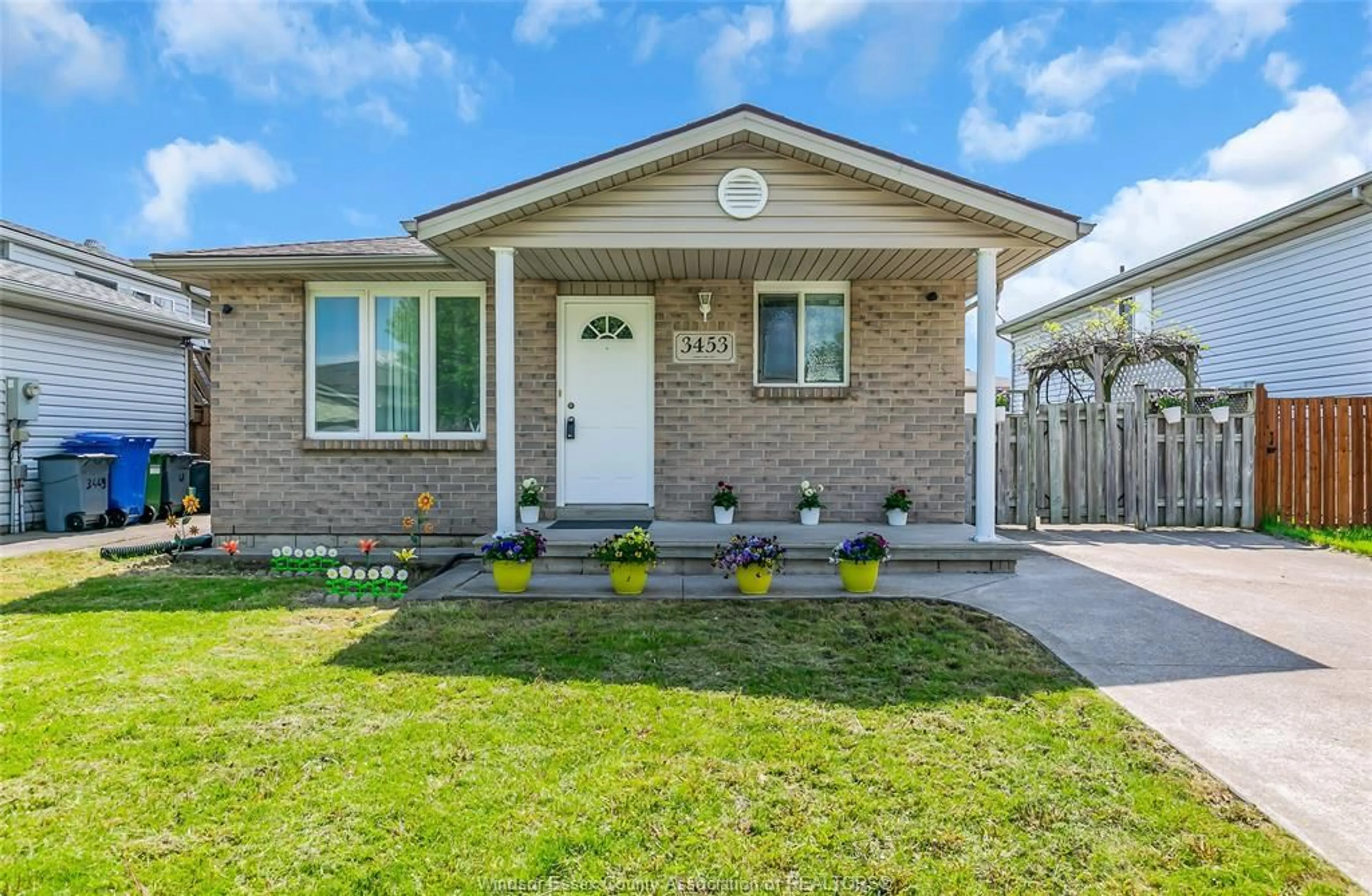 Home with brick exterior material, street for 3453 CARIBOU Cres, Windsor Ontario N8W 5V4