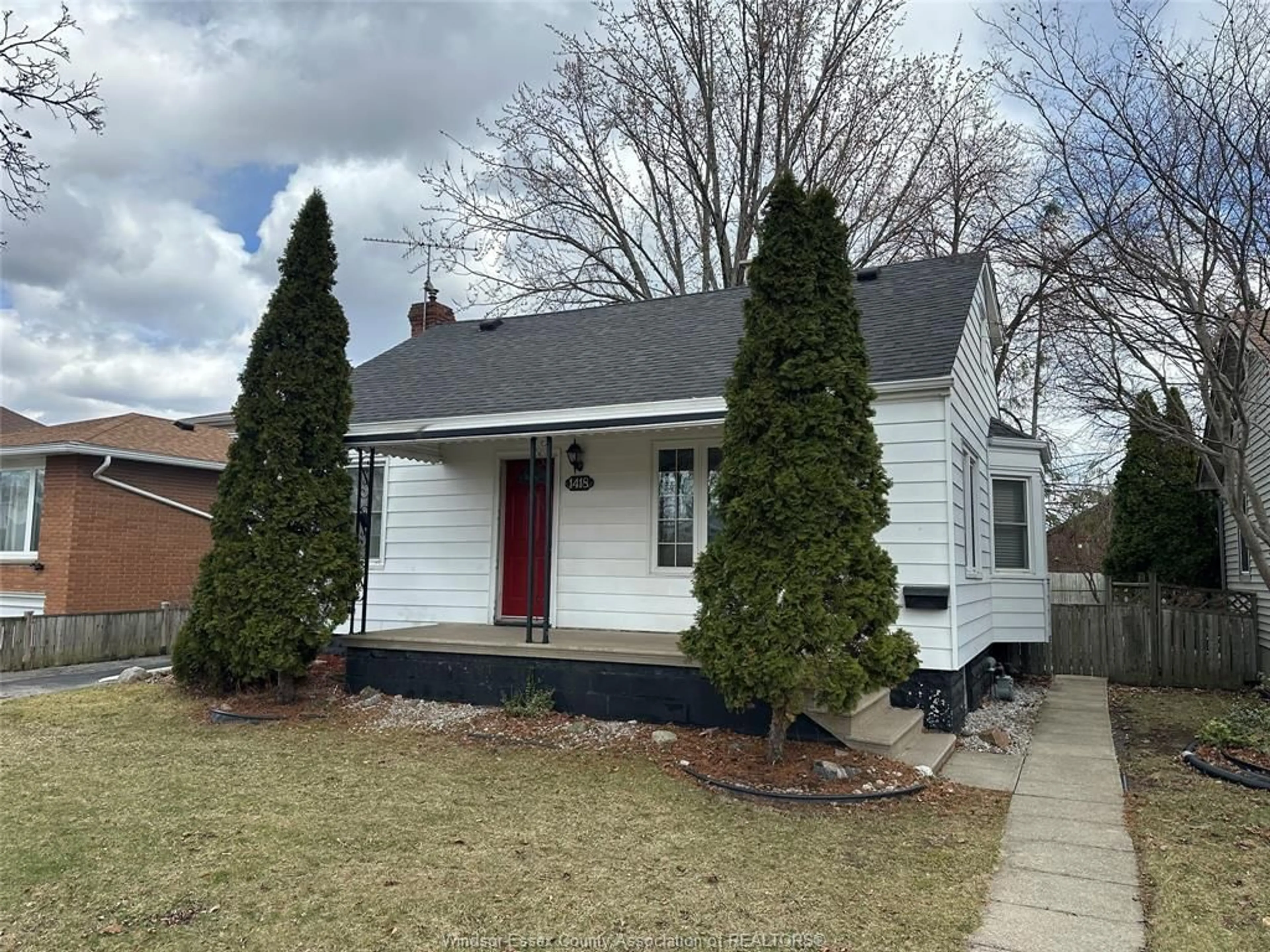 Home with vinyl exterior material, street for 1418 PILLETTE Rd, Windsor Ontario N8Y 3B9