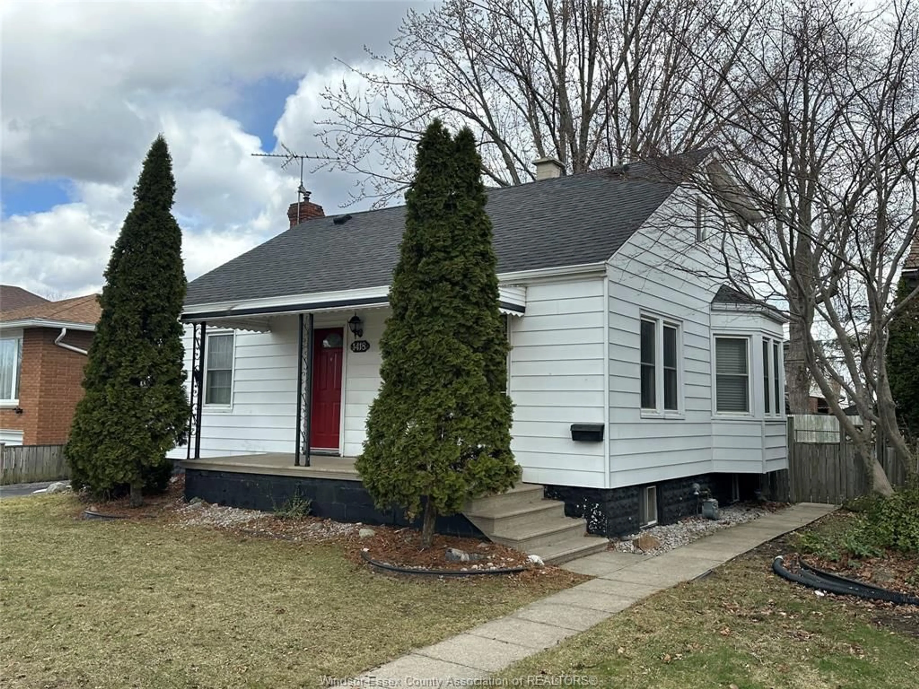 Home with vinyl exterior material, street for 1418 PILLETTE Rd, Windsor Ontario N8Y 3B9