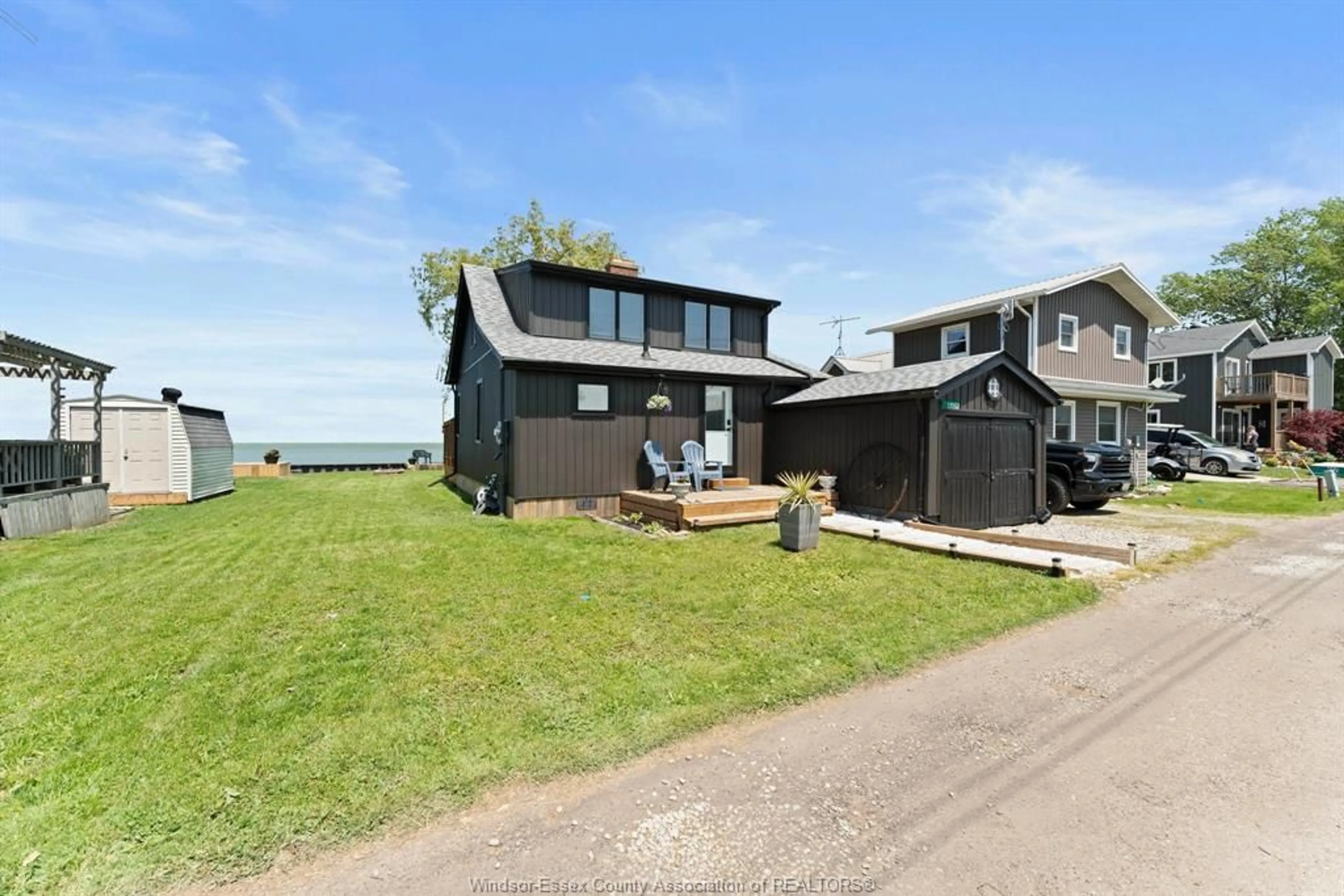 A pic from outside/outdoor area/front of a property/back of a property/a pic from drone, water/lake/river/ocean view for 13560 CRYSTAL BEACH, Stoney Point Ontario N0R 1N0