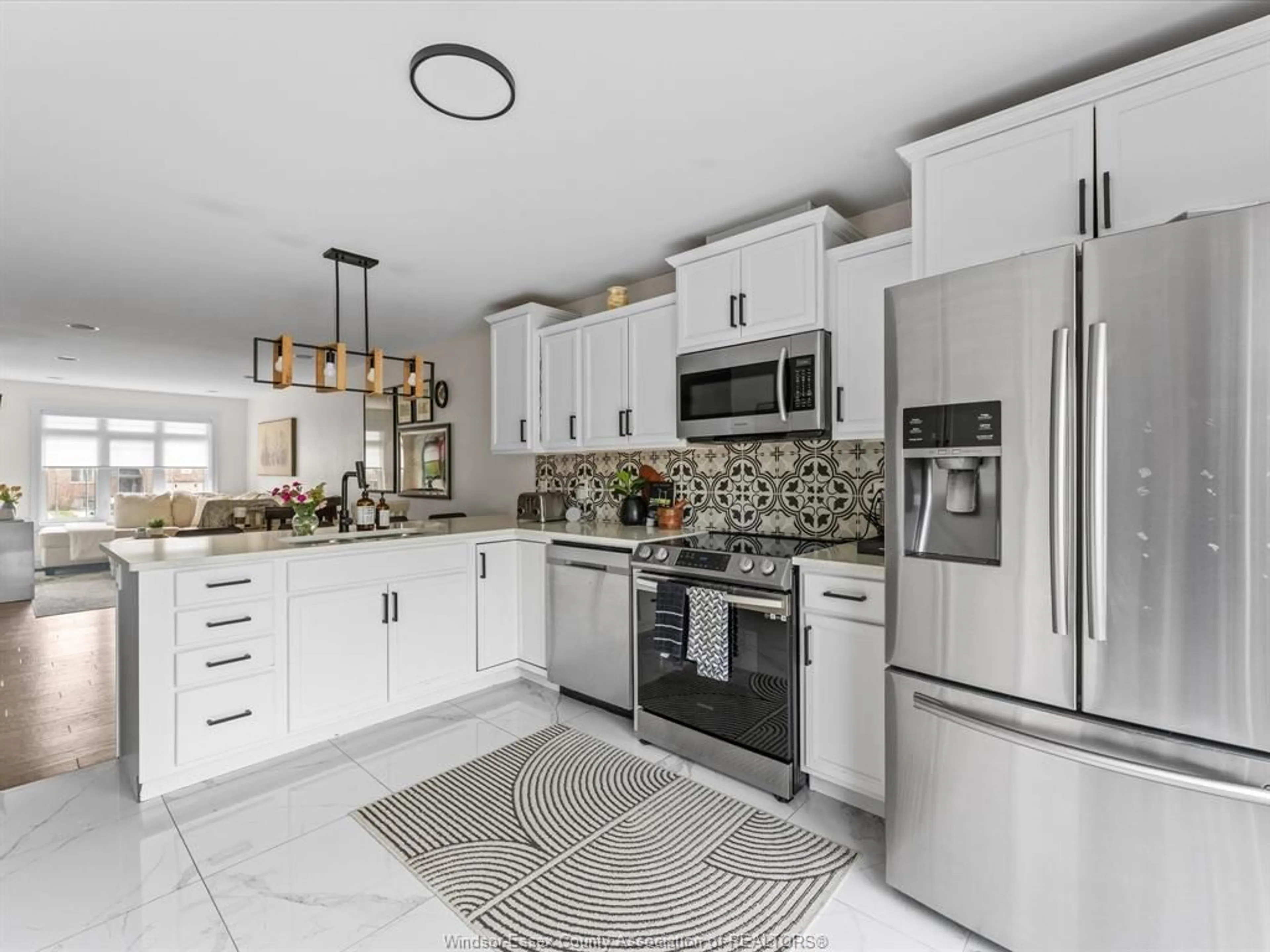 Open concept kitchen, ceramic/tile floor for 210 Adams Ave, Amherstburg Ontario N9V 0B2
