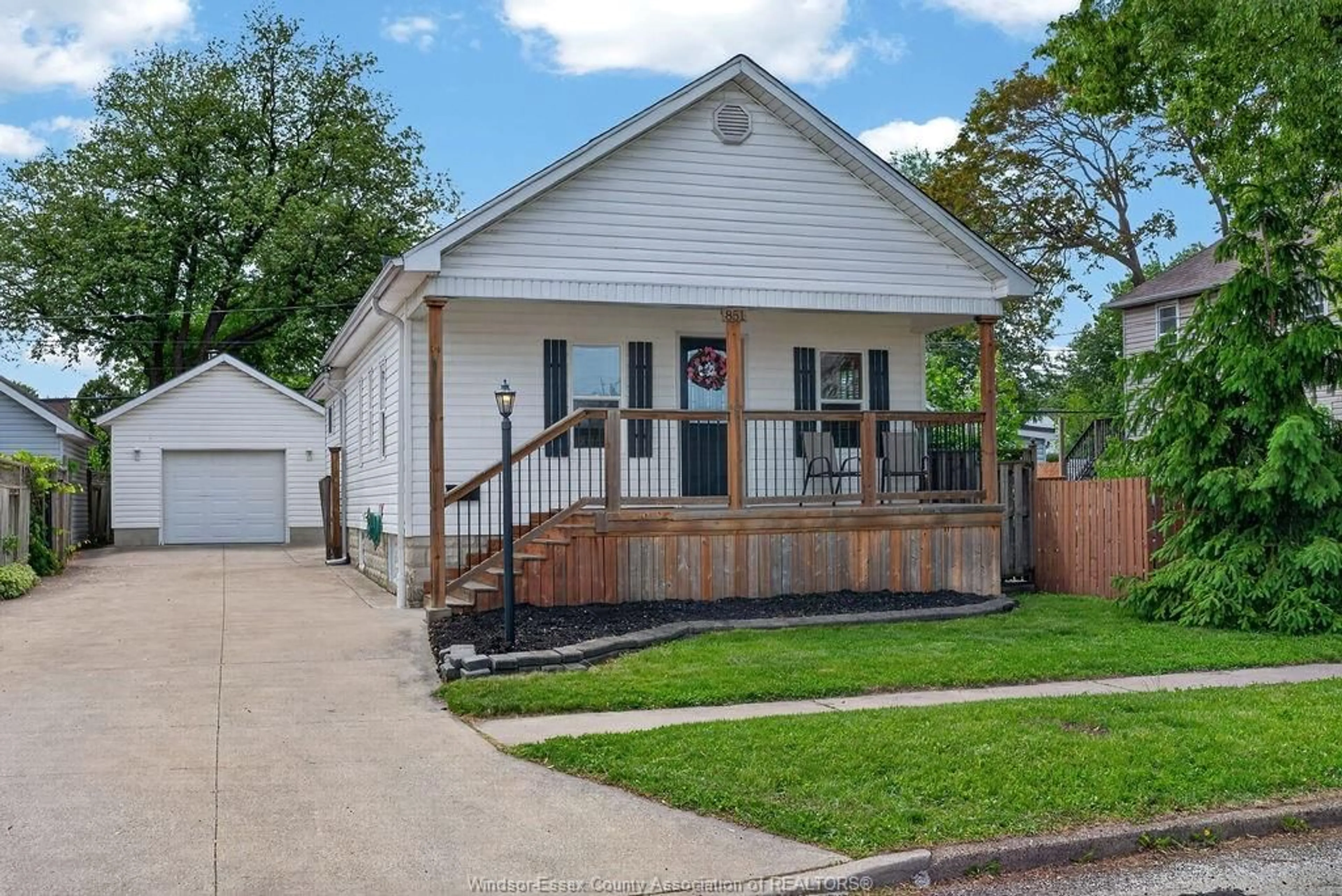 Home with vinyl exterior material, street for 851 ELLROSE Ave, Windsor Ontario N8Y 3W6