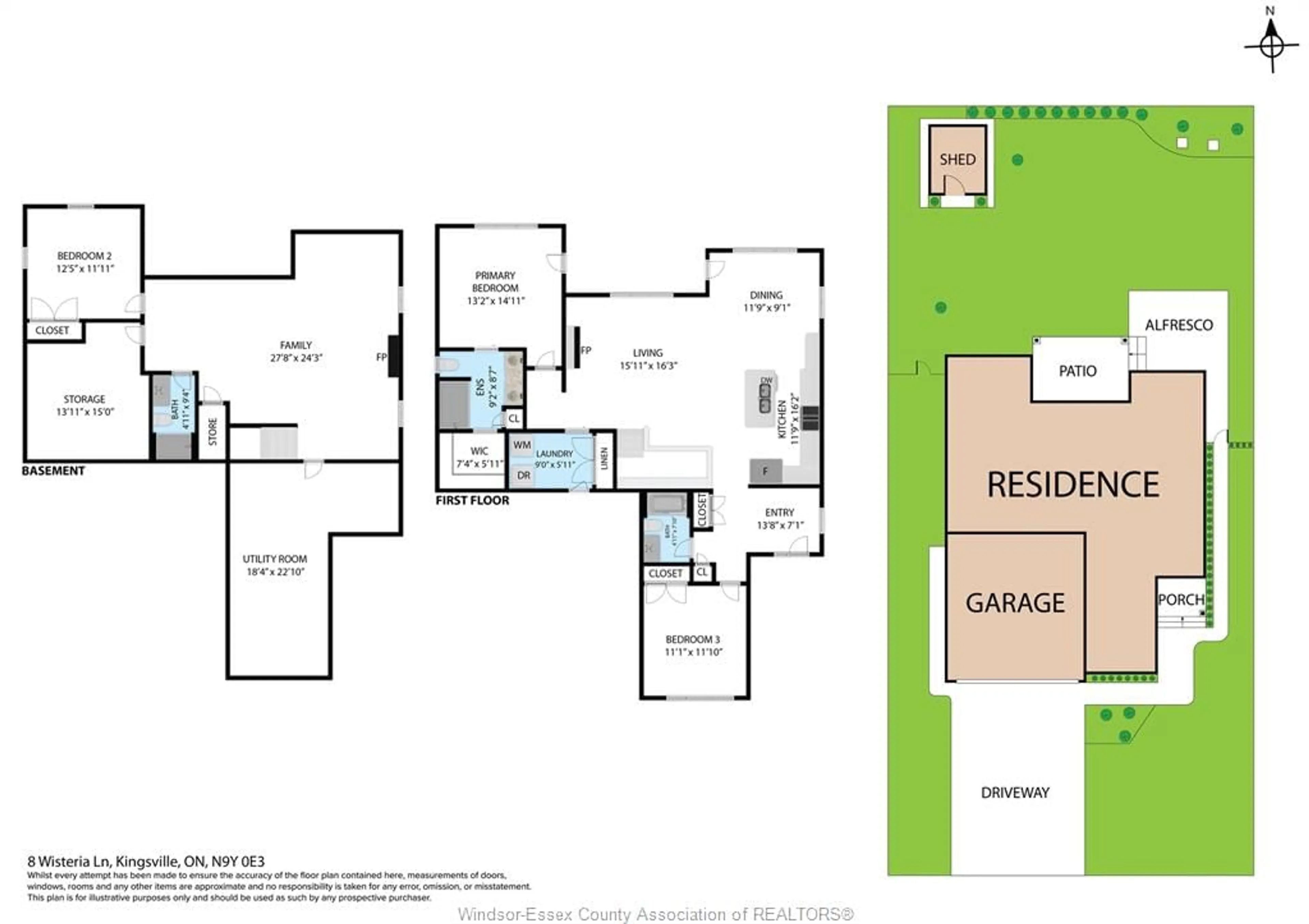 Floor plan for 8 Wisteria Line, Kingsville Ontario N9Y 0E3