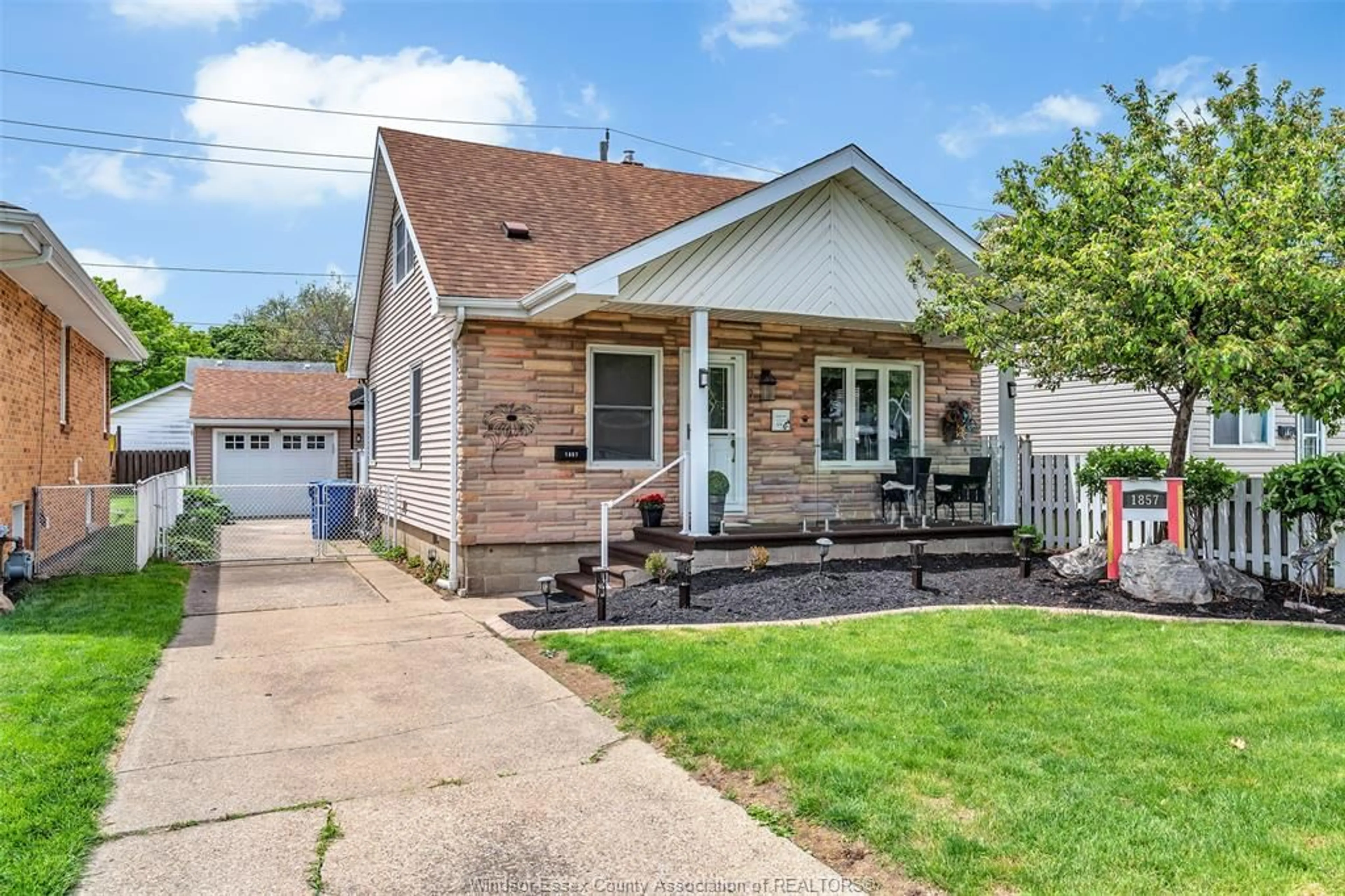 Home with brick exterior material, street for 1857 CENTRAL Ave, Windsor Ontario N8W 4H6