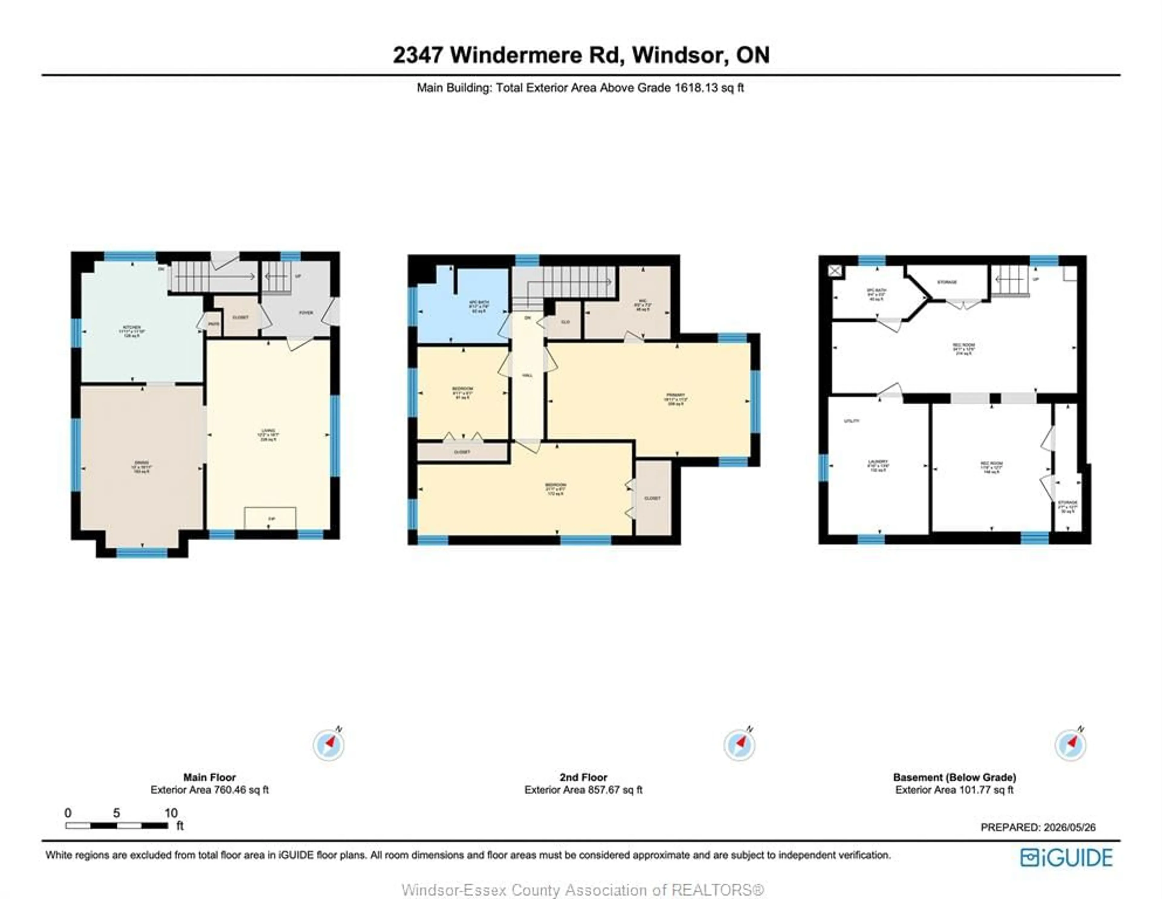 Floor plan for 2347 Windermere Rd, Windsor Ontario N8W 2T1