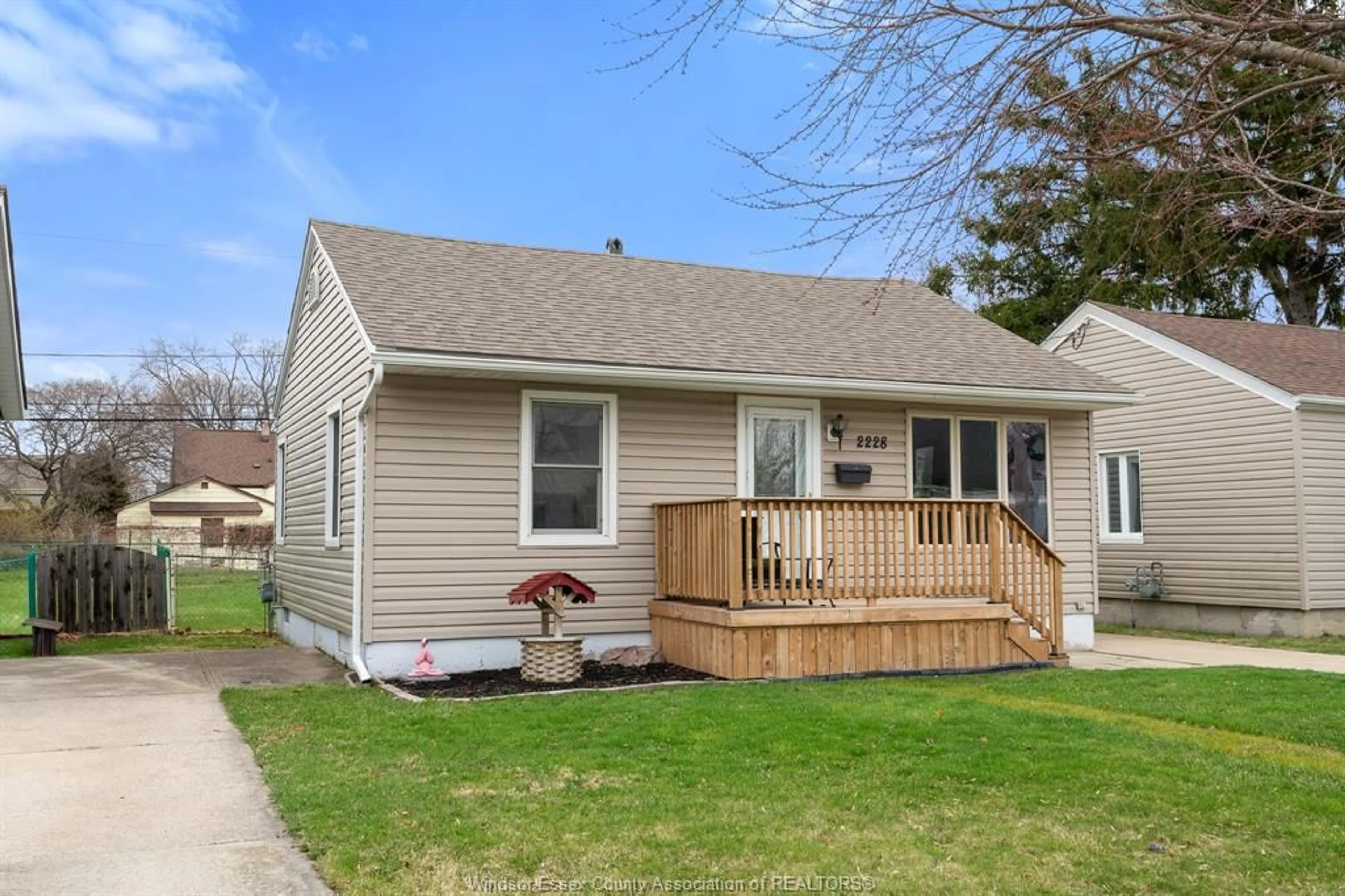Home with vinyl exterior material, street for 2228 Elsmere Ave, Windsor Ontario N8W 2C6