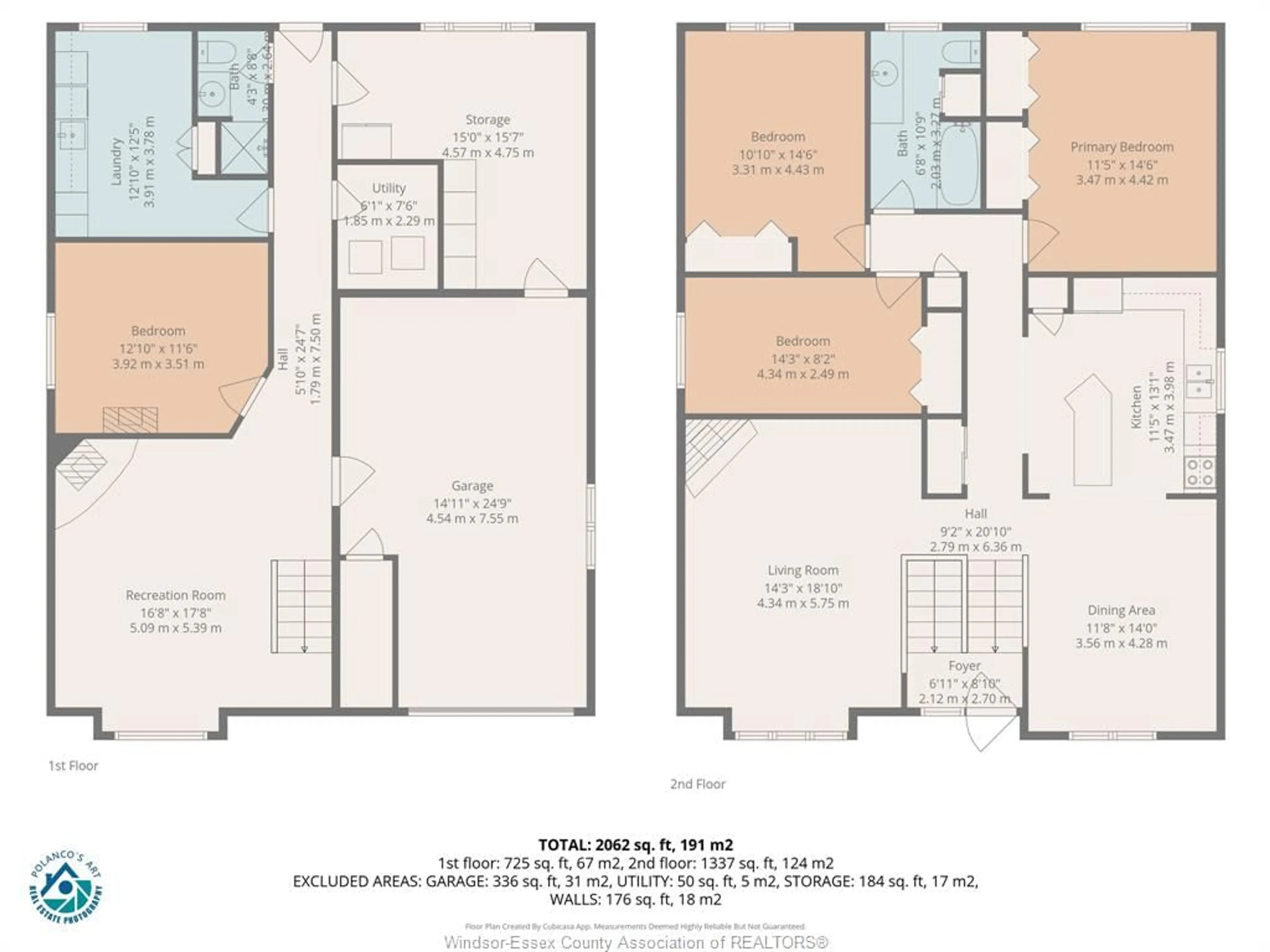 Floor plan for 2379 VIA VITA, Windsor Ontario N9E 4G5