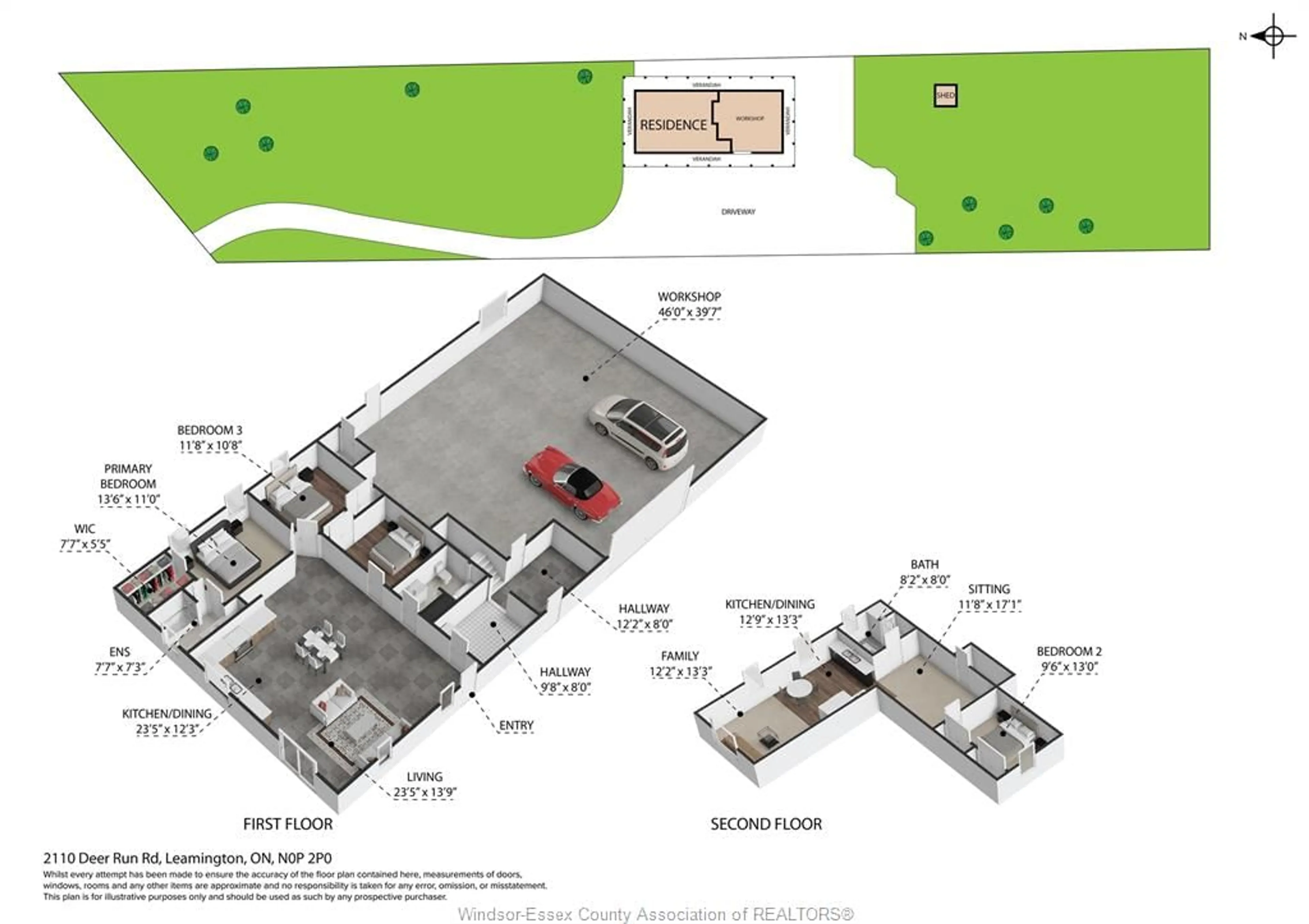 Floor plan for 2110 DEER RUN Rd, Leamington Ontario N8H 3V7