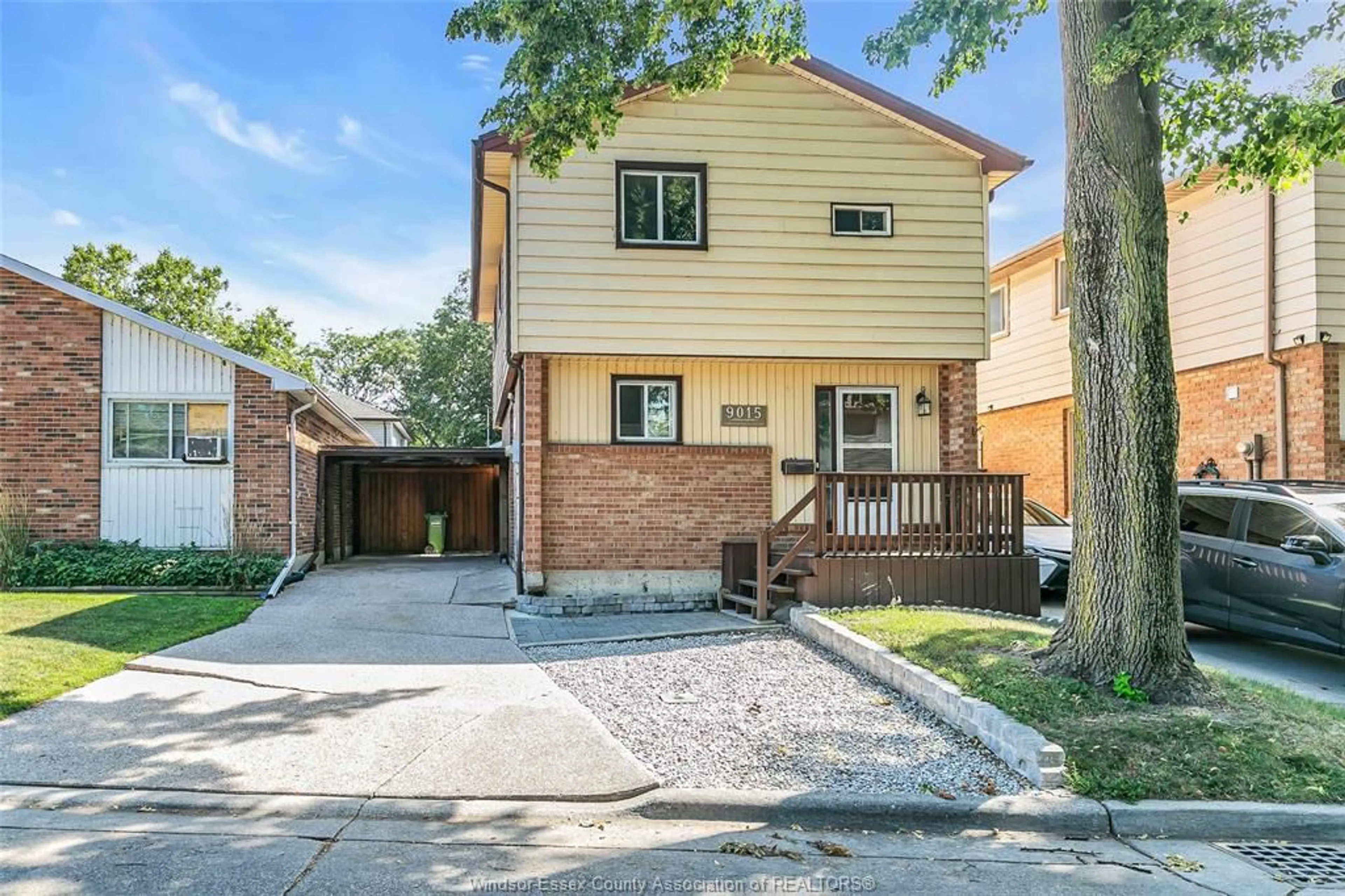 Home with brick exterior material, street for 9015 COPPERFIELD Crt, Windsor Ontario N8S 4H2
