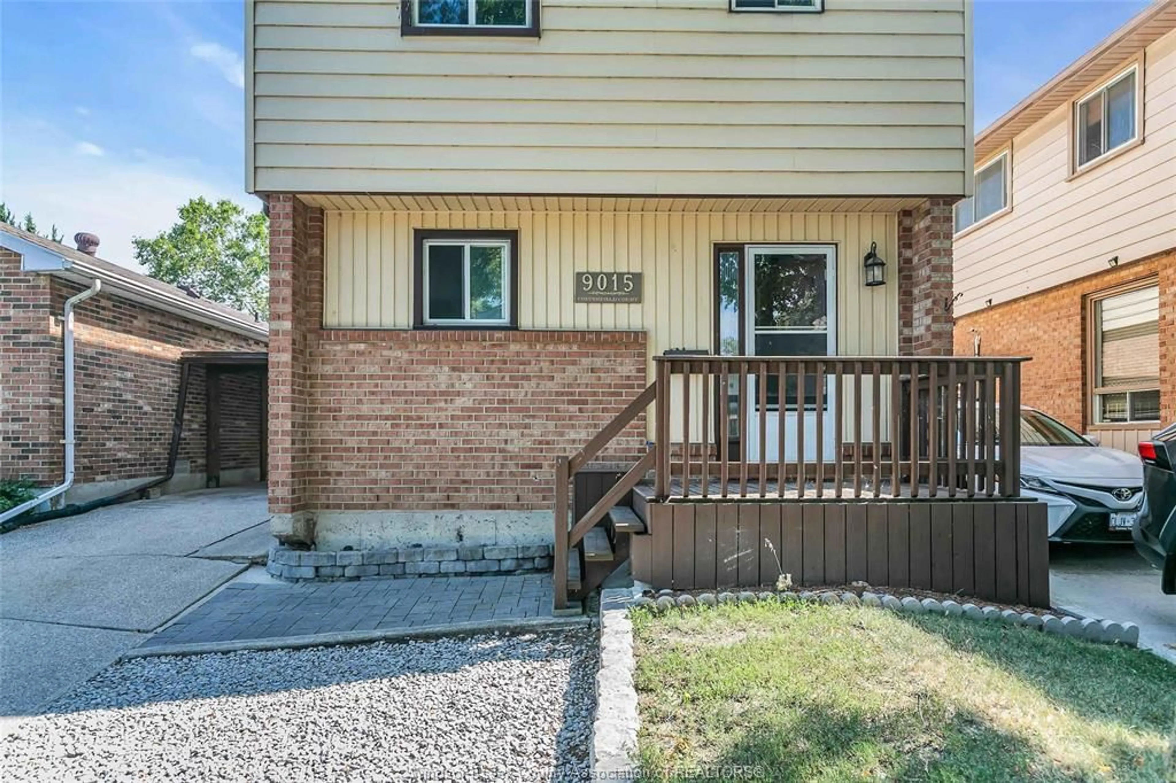 Home with brick exterior material, street for 9015 COPPERFIELD Crt, Windsor Ontario N8S 4H2