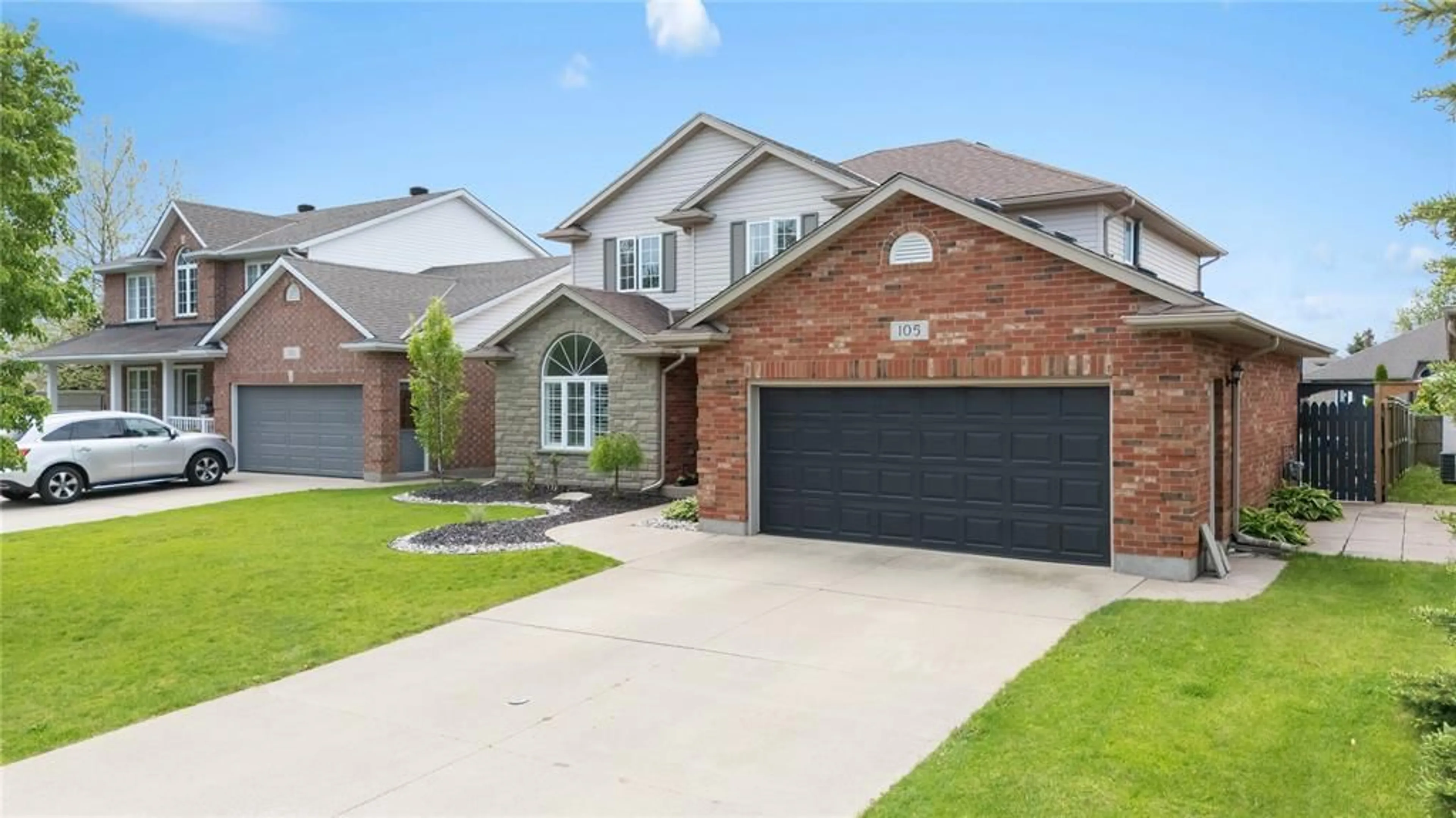 Home with brick exterior material, street for 105 Augusta Blvd, Sarnia Ontario N7W 1C6