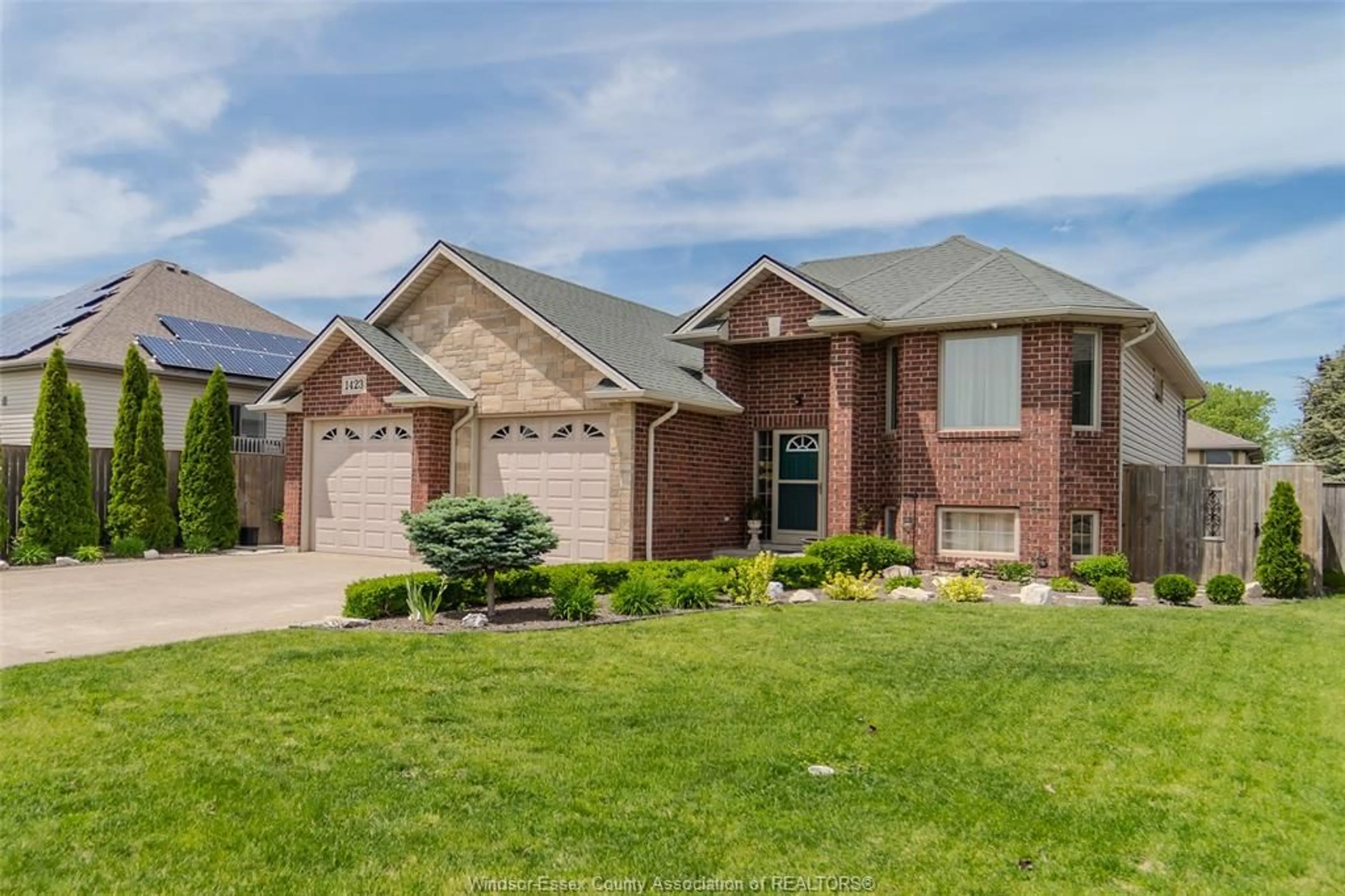 Home with brick exterior material, street for 1423 OAKWOOD, Lakeshore Ontario N0R 1A0