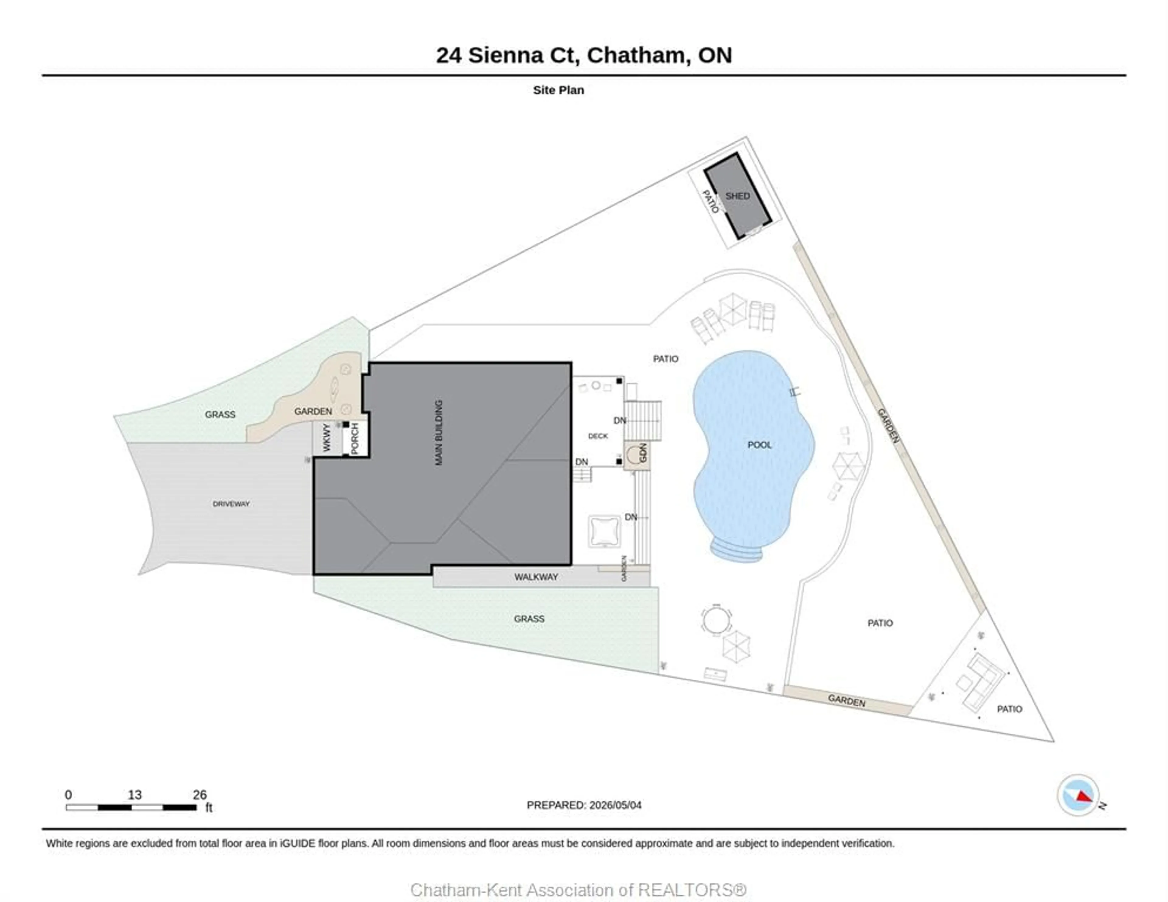 Floor plan for 24 Sienna Crt, Chatham Ontario N7M 0R9