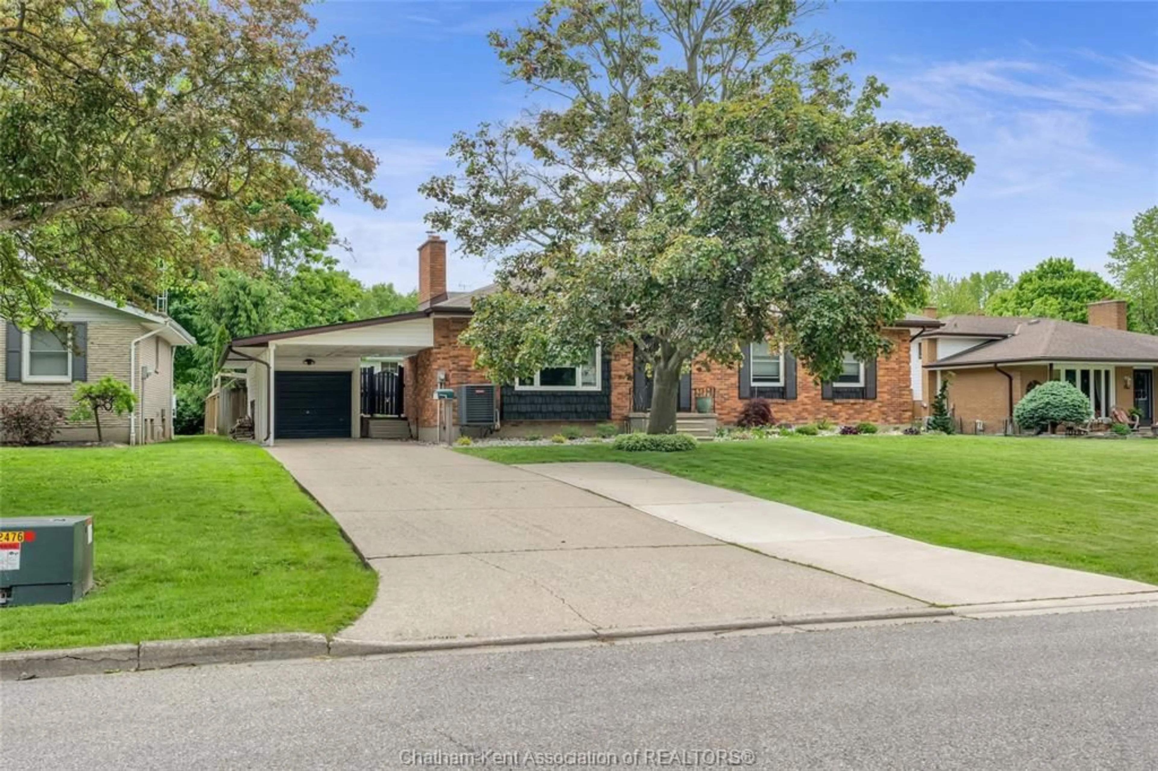 Home with brick exterior material, street for 5 Balmoral Pl, Wallaceburg Ontario N8A 2E2