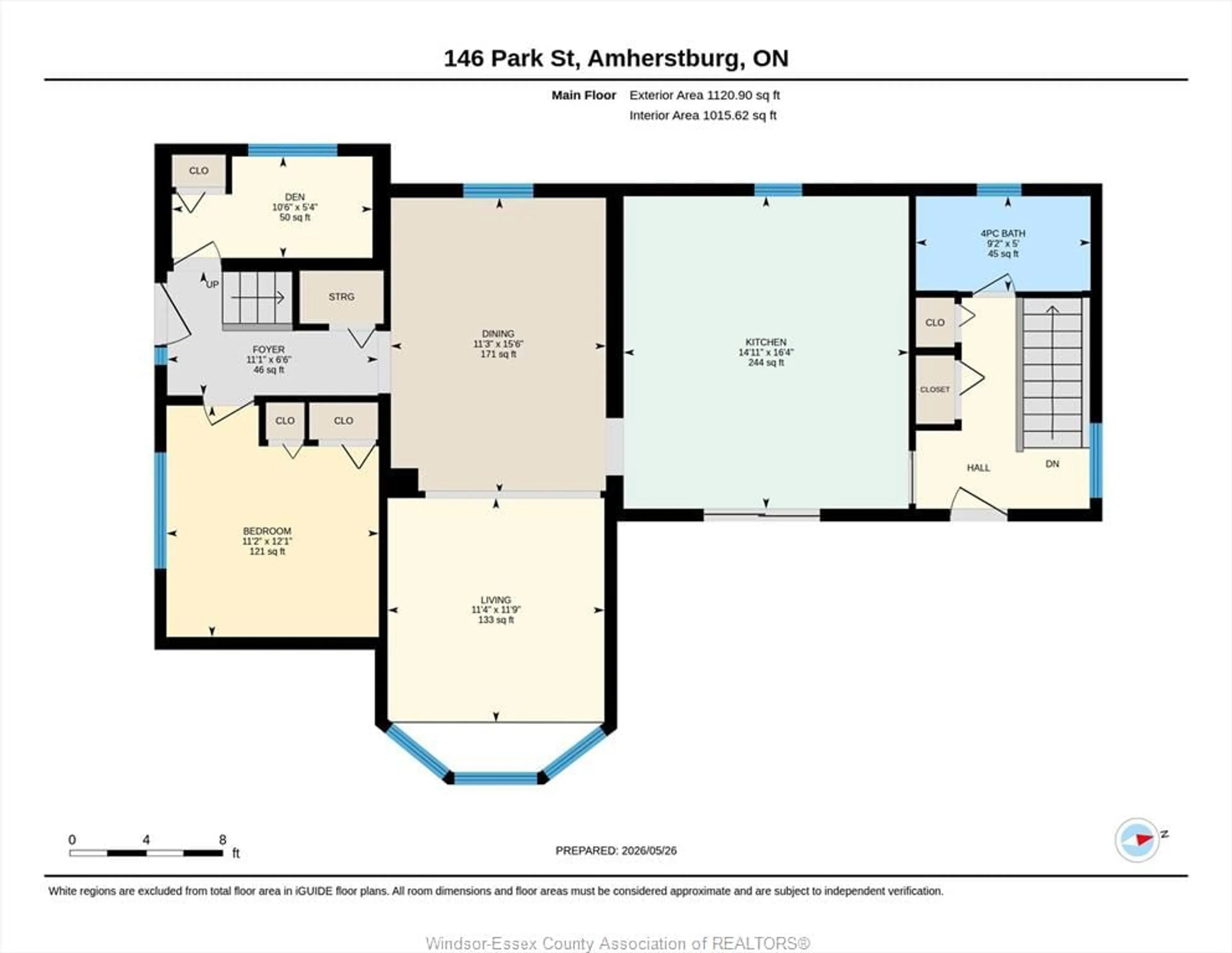Floor plan for 146 PARK St, Amherstburg Ontario N9V 1P1