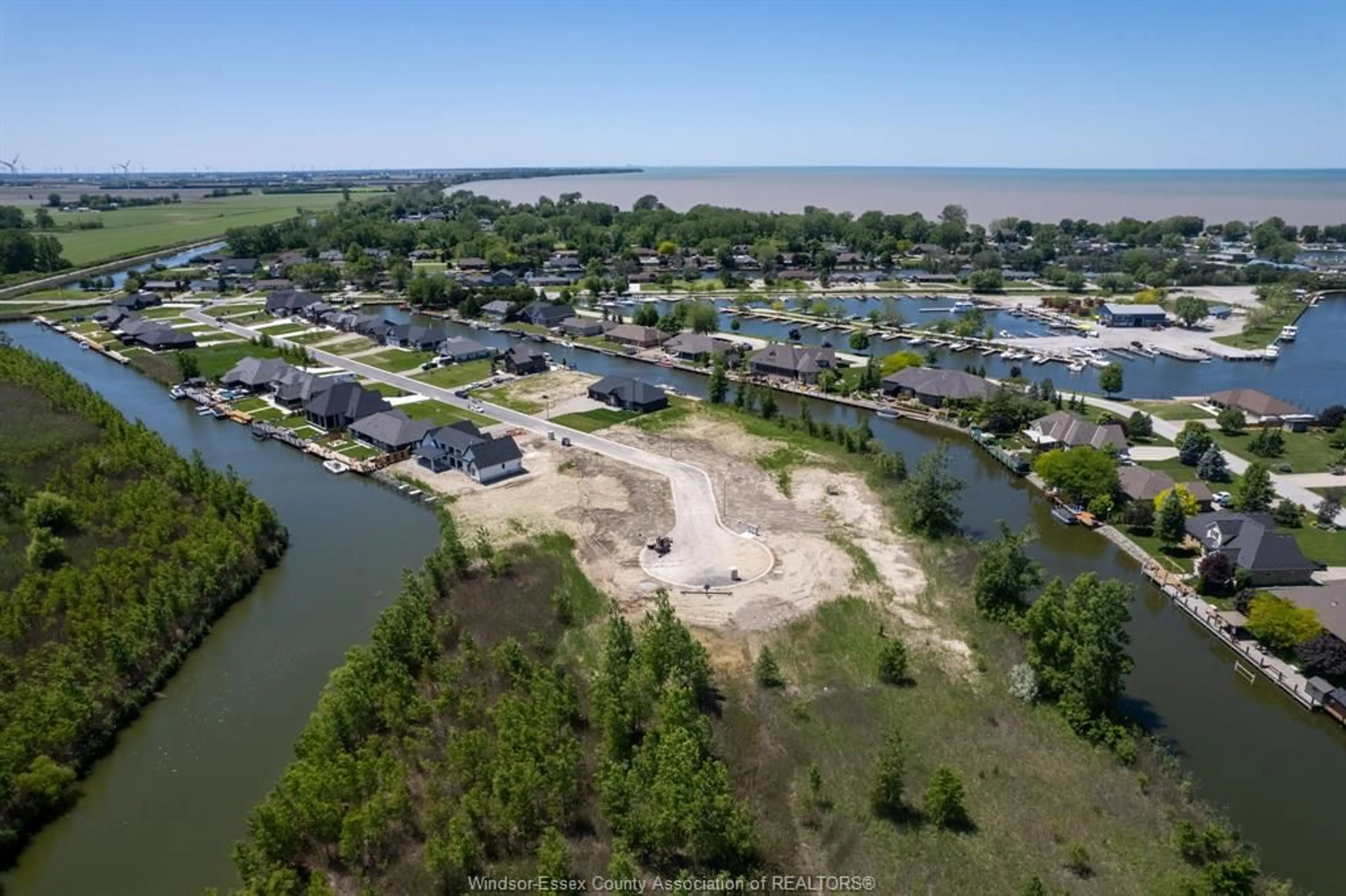 A pic from outside/outdoor area/front of a property/back of a property/a pic from drone, water/lake/river/ocean view for 19130 HAVEN Ave, Lakeshore Ontario N0P 2L0