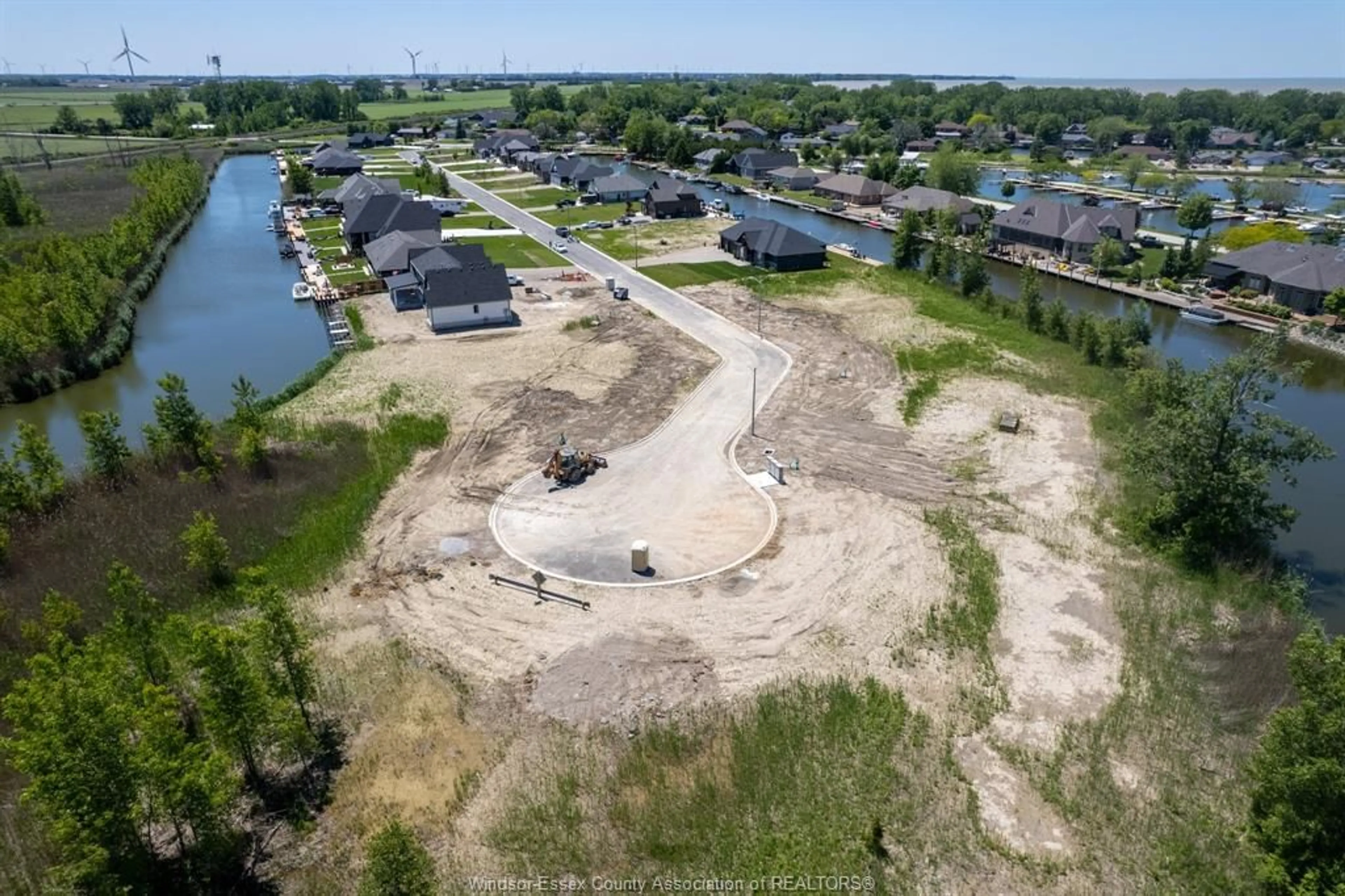 A pic from outside/outdoor area/front of a property/back of a property/a pic from drone, water/lake/river/ocean view for 19130 HAVEN Ave, Lakeshore Ontario N0P 2L0