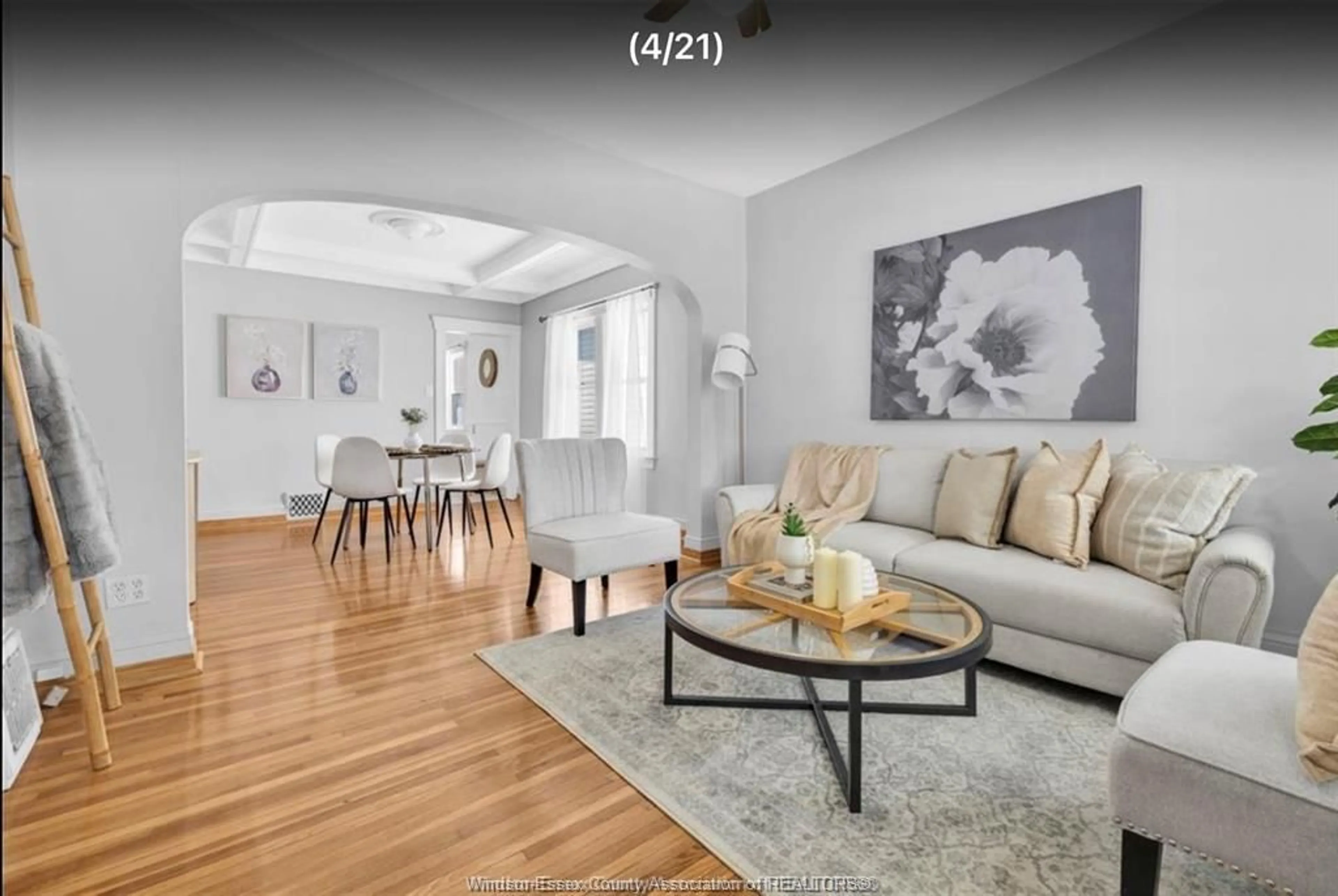 Living room with furniture, unknown for 1368 ERIE St, Windsor Ontario N9A 3Z7