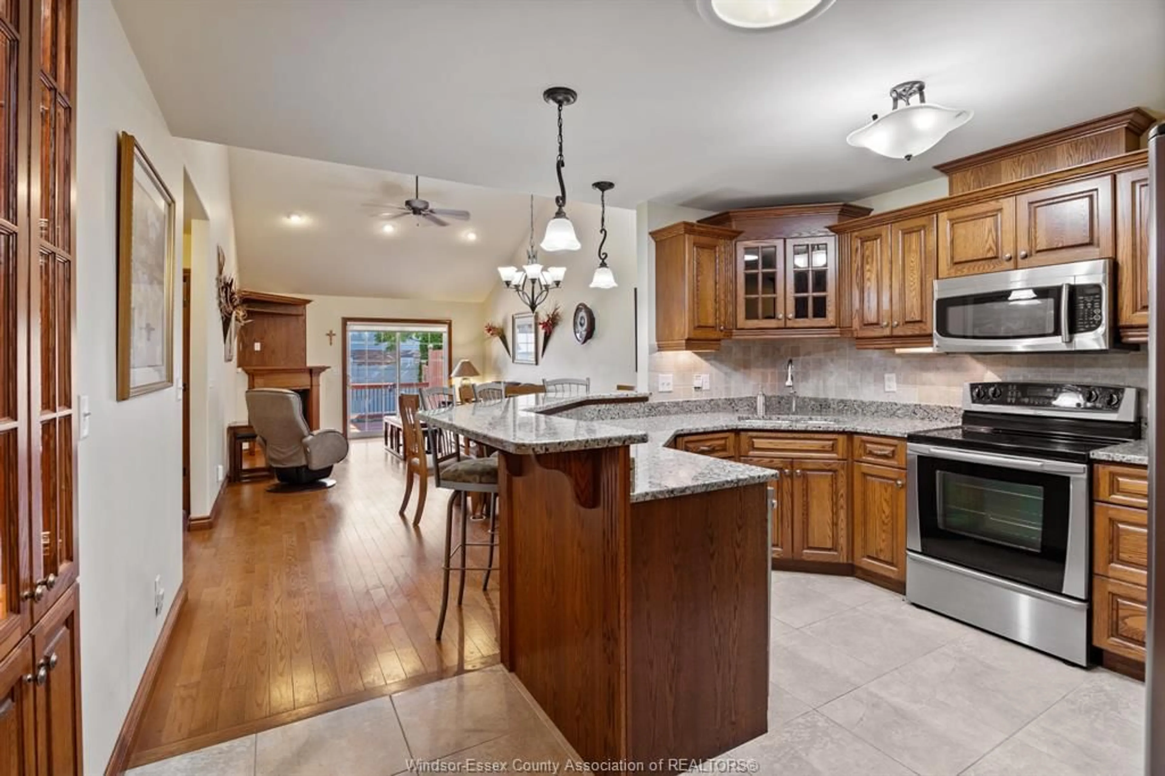 Open concept kitchen, ceramic/tile floor for 338 COOPER Cres, Belle River Ontario N0R 1A0