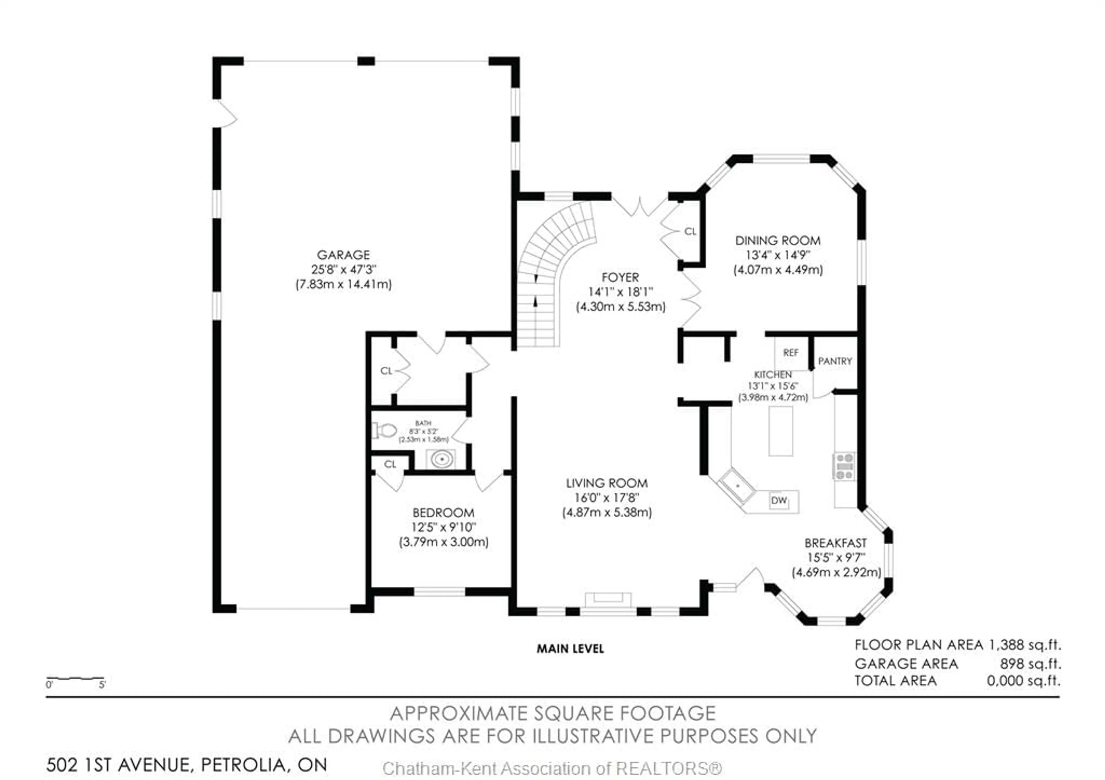 Floor plan for 502 FIRST Ave, Petrolia Ontario N0N 1R0