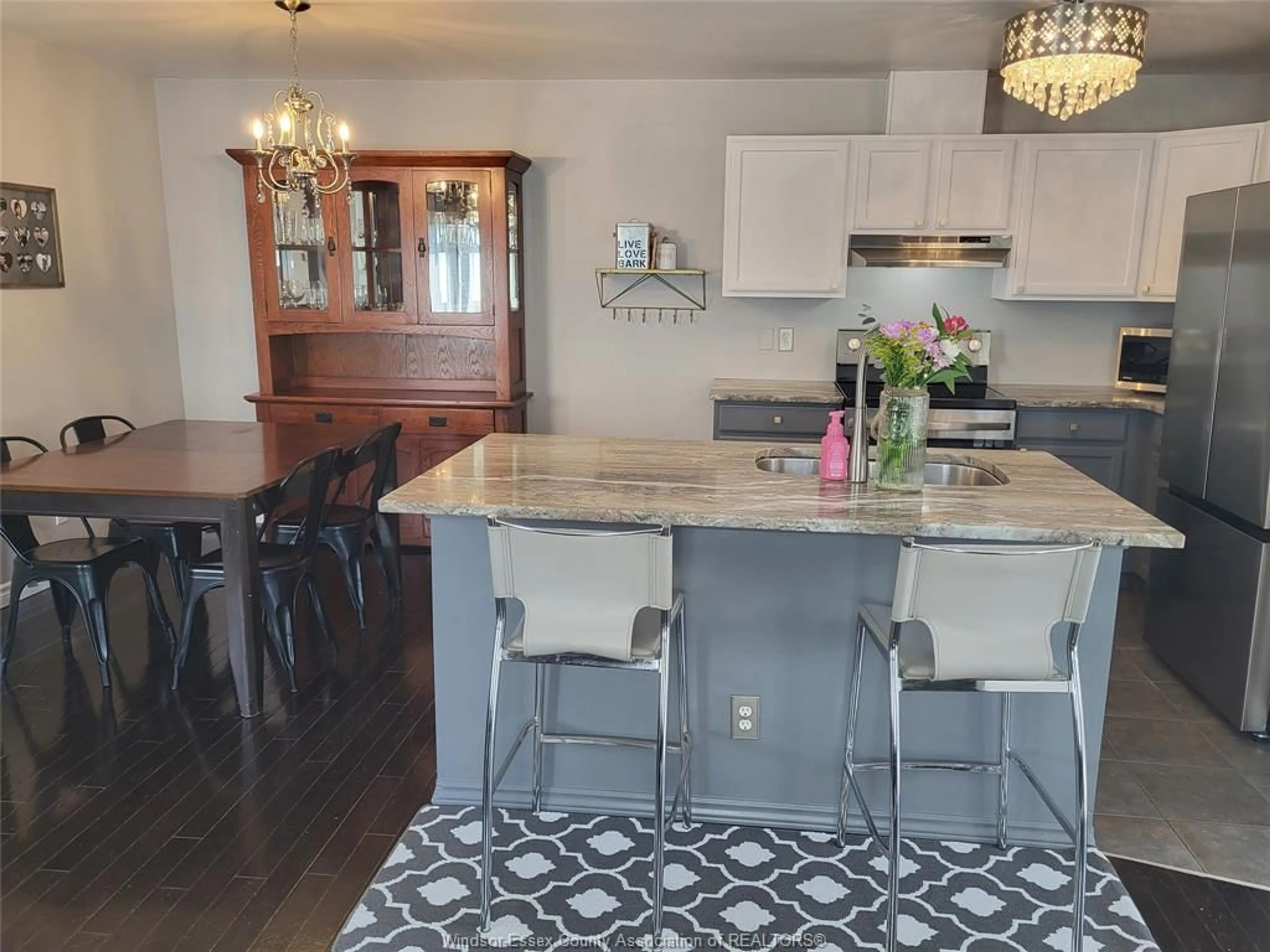 Open concept kitchen, ceramic/tile floor for 2324 LAMONT St, Windsor Ontario N9E 4X3