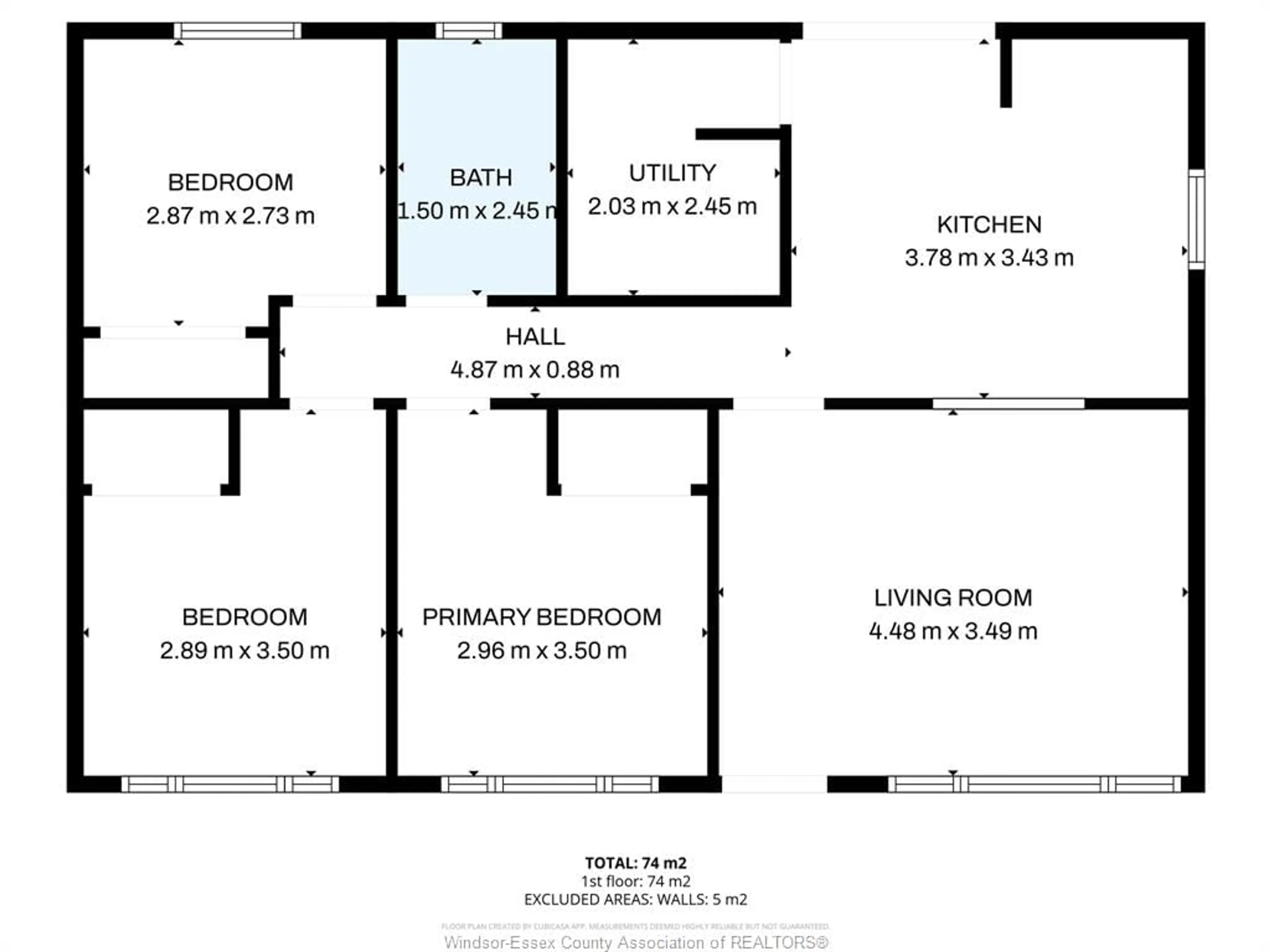Floor plan for 1583 FERNDALE Ave, Windsor Ontario N8T 2K3