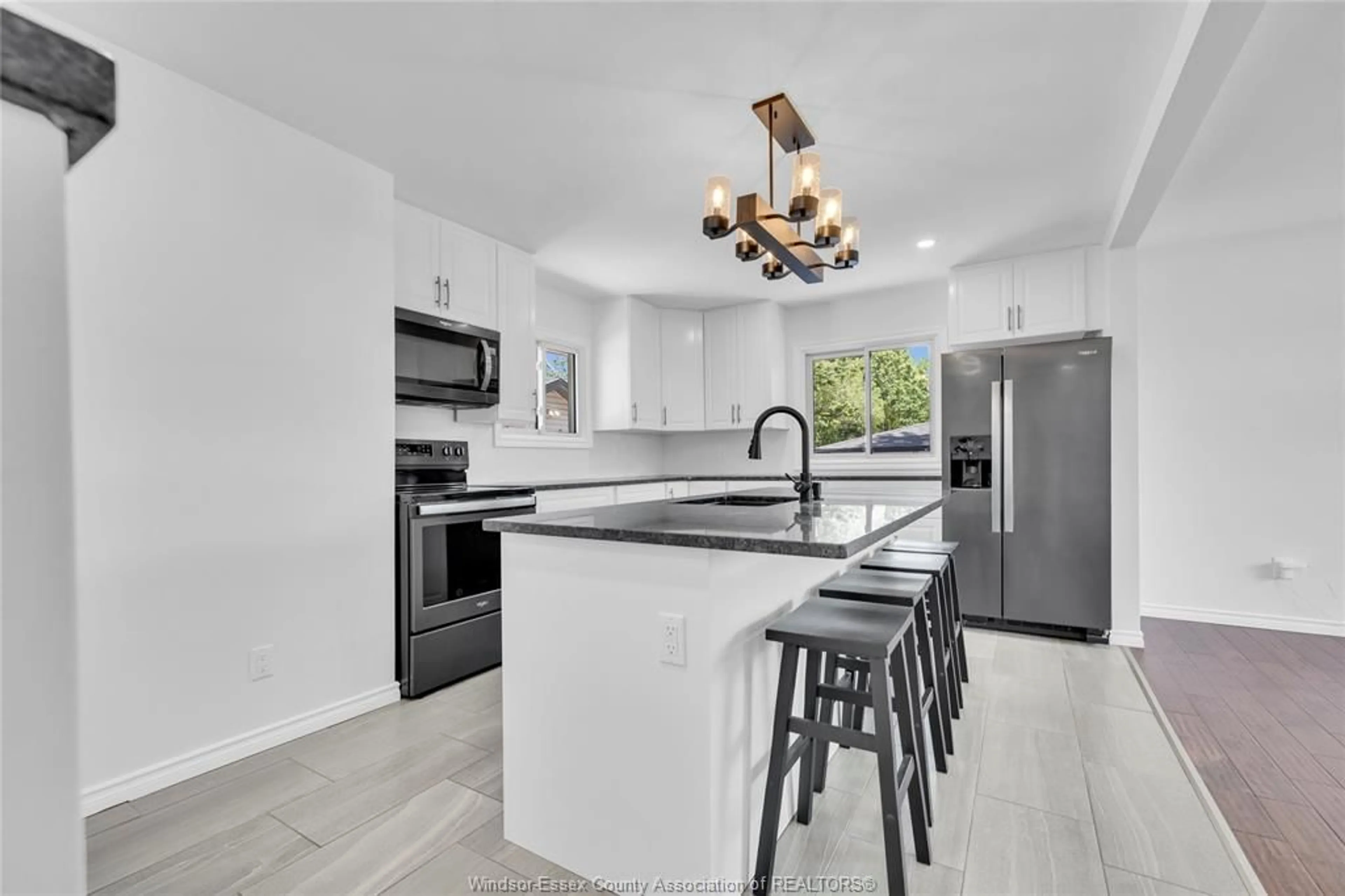 Open concept kitchen, ceramic/tile floor for 2440 COUSINEAU, LaSalle Ontario N9H 1C1