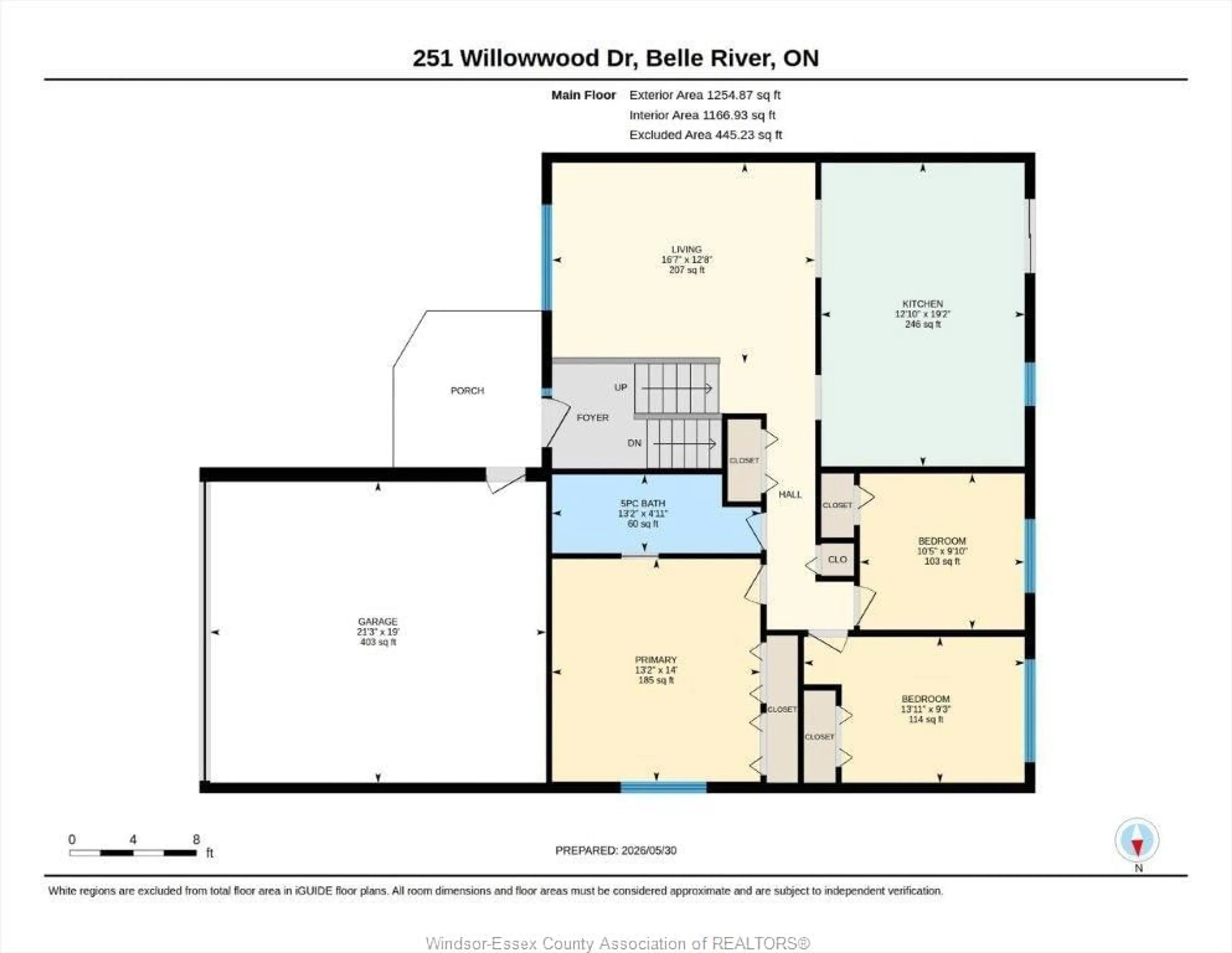 Floor plan for 251 WILLOWWOOD, Belle River Ontario N0R 1A0