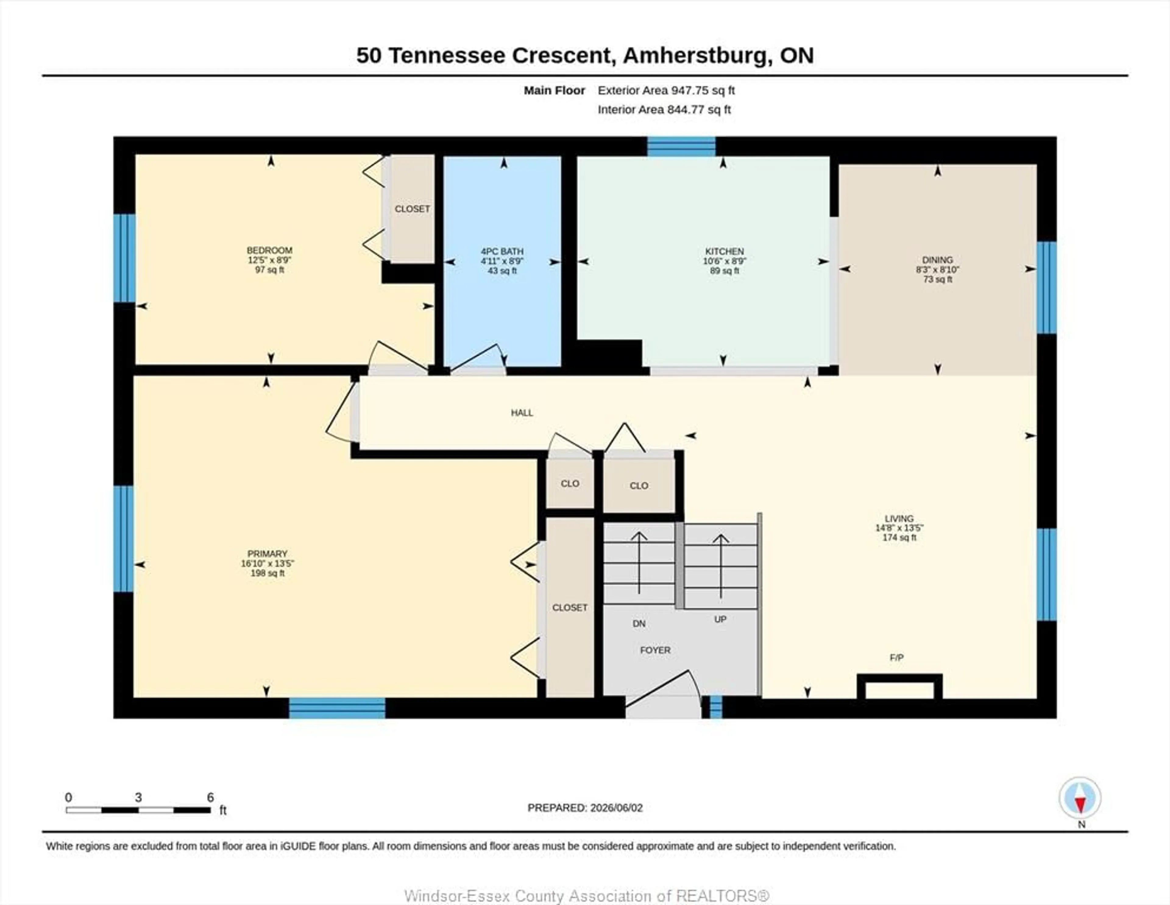 Floor plan for 50 TENNESSEE Cres, Amherstburg Ontario N9V 3S4