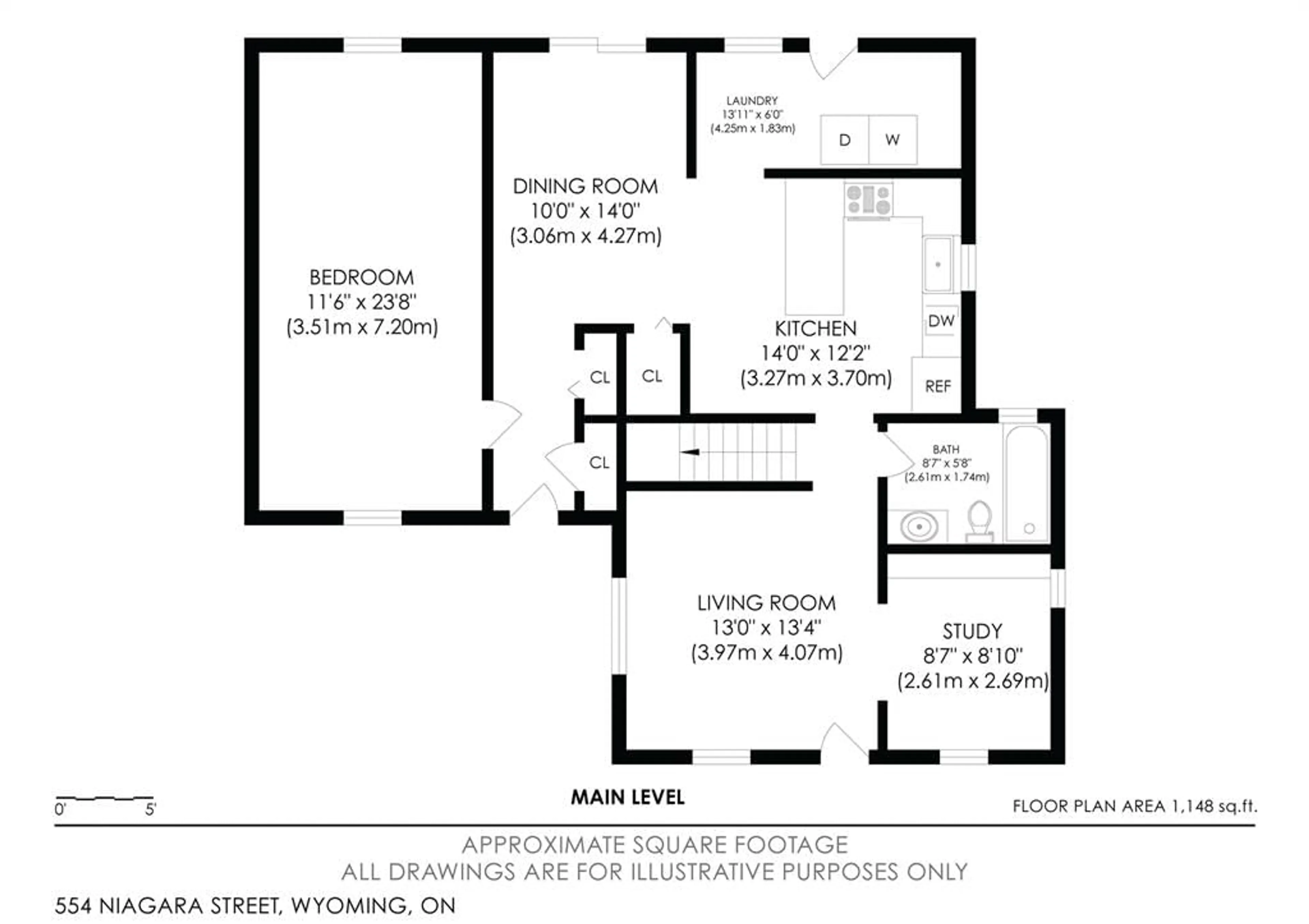 Floor plan for 554 NIAGARA St, Plympton-Wyoming Ontario N0N 1T0