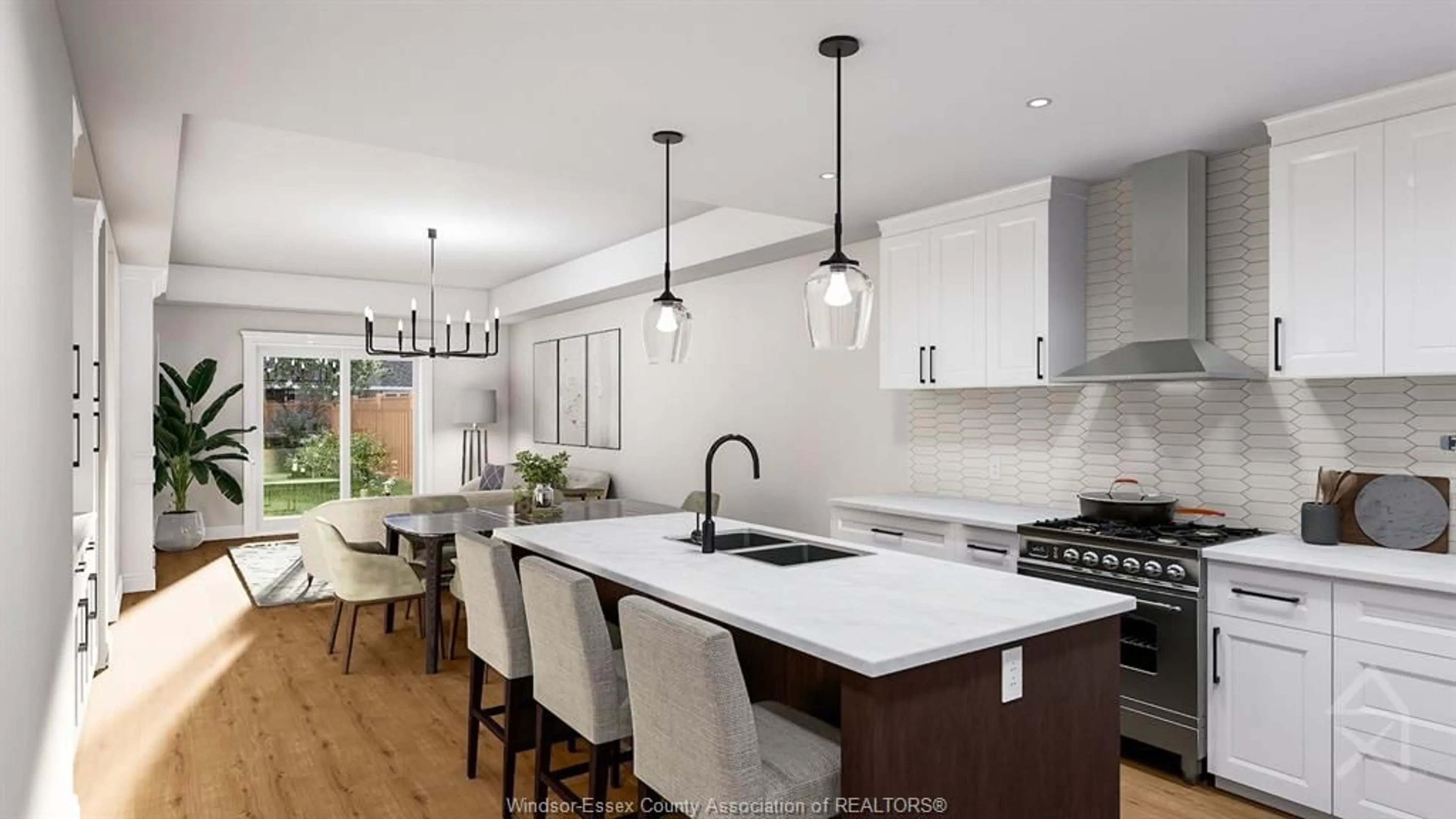 Open concept kitchen, ceramic/tile floor for 404 BLAKE St, Lakeshore Ontario N0R 1A0