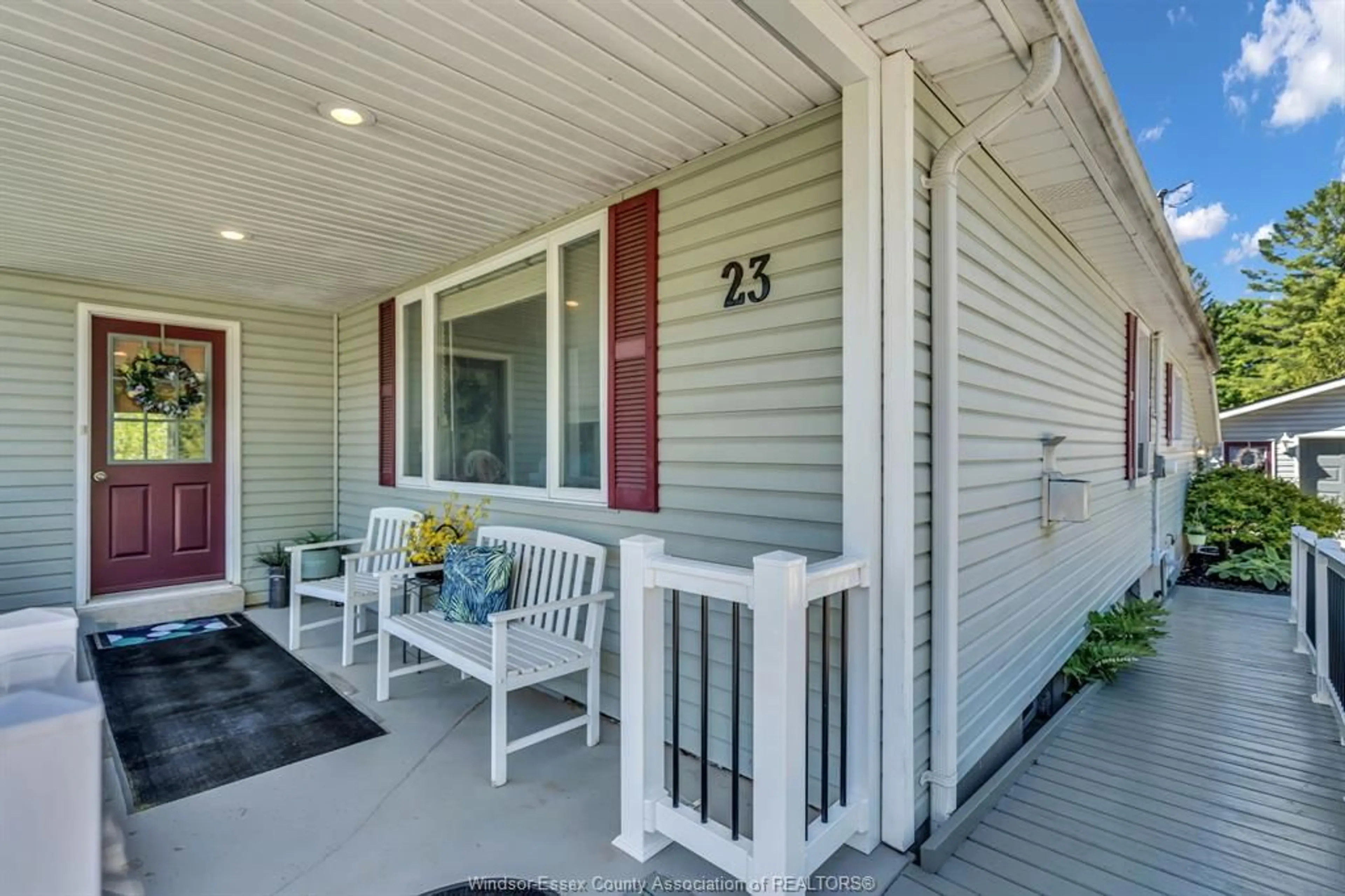 Home with vinyl exterior material, street for 23 MAIN St, Bayfield Ontario N0M 1G0