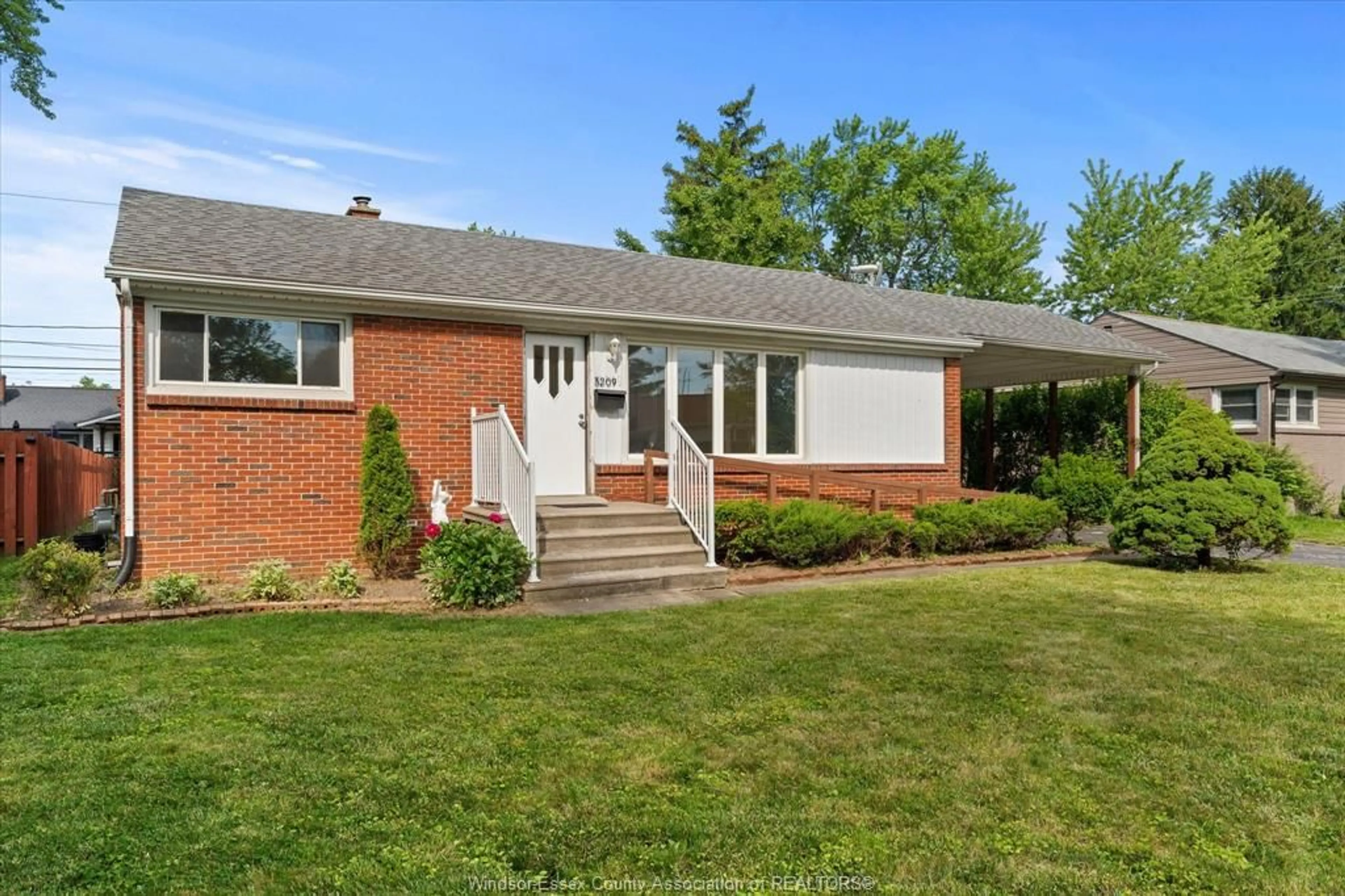 Home with brick exterior material, street for 3209 DANDURAND Ave, Windsor Ontario N9E 2E9