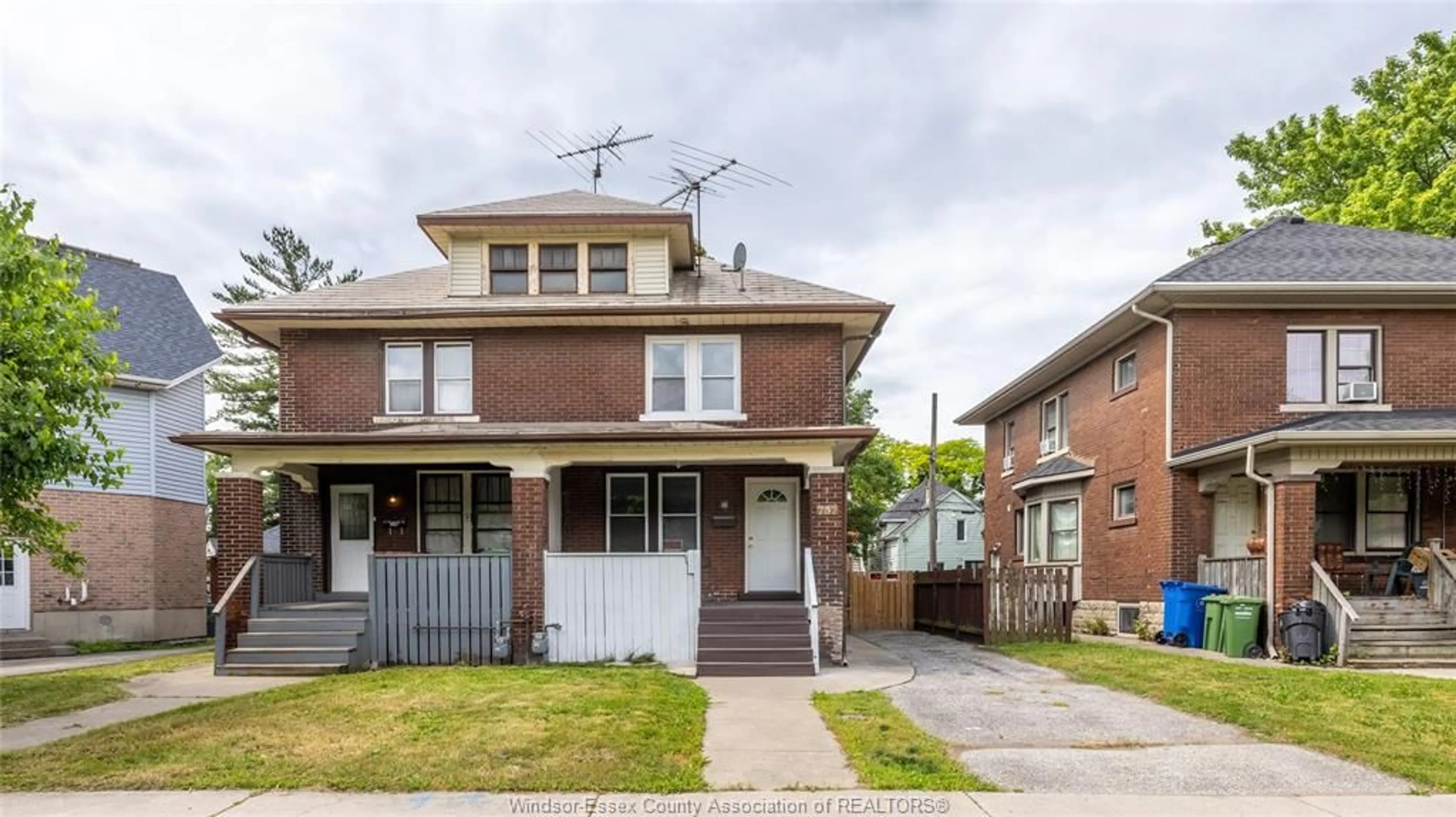 Home with brick exterior material, street for 737 Piche, Windsor Ontario N9C 3G6