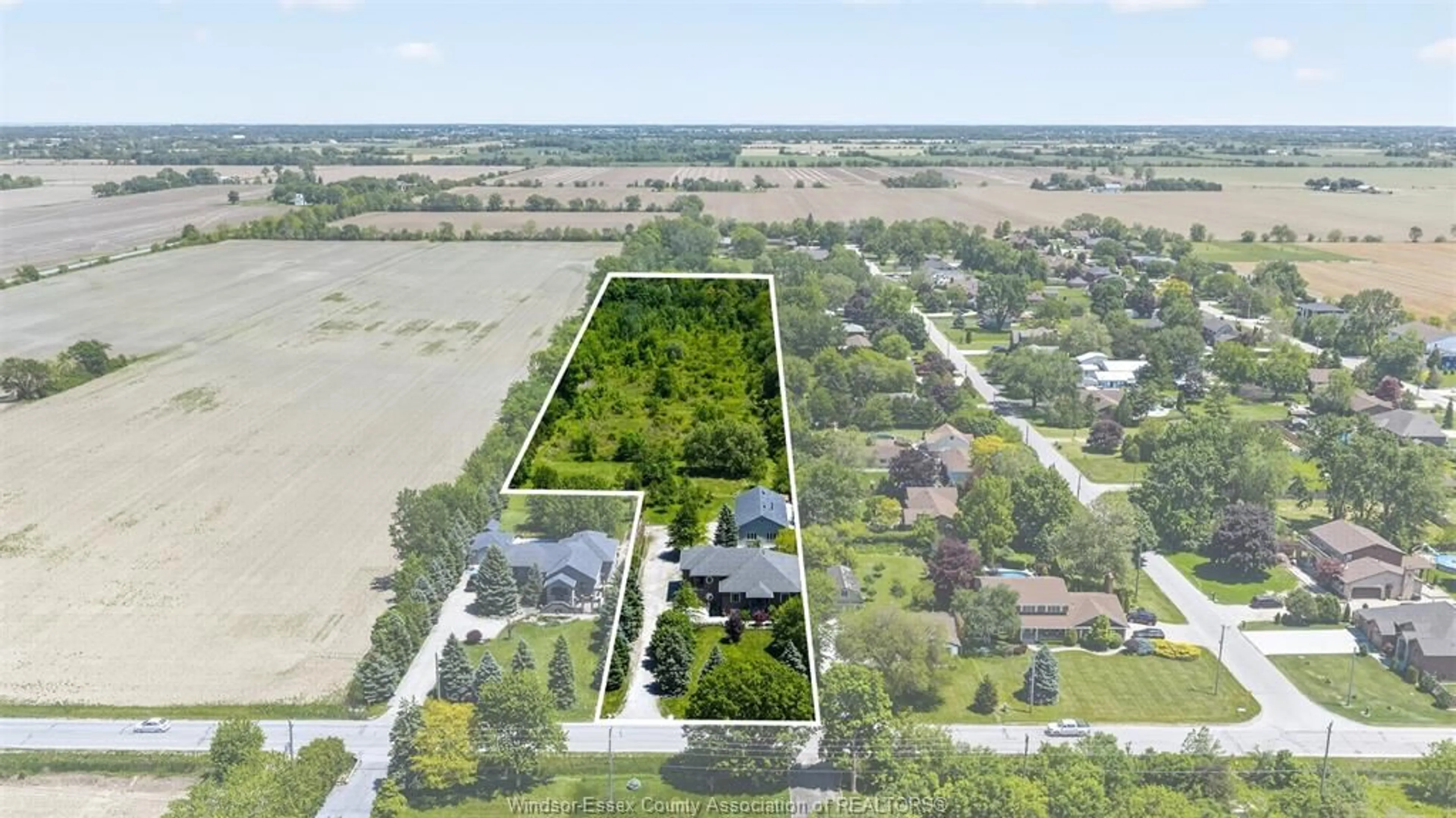 A pic from outside/outdoor area/front of a property/back of a property/a pic from drone, street for 4520 8TH CONCESSION Rd, Windsor Ontario N0R 1K0