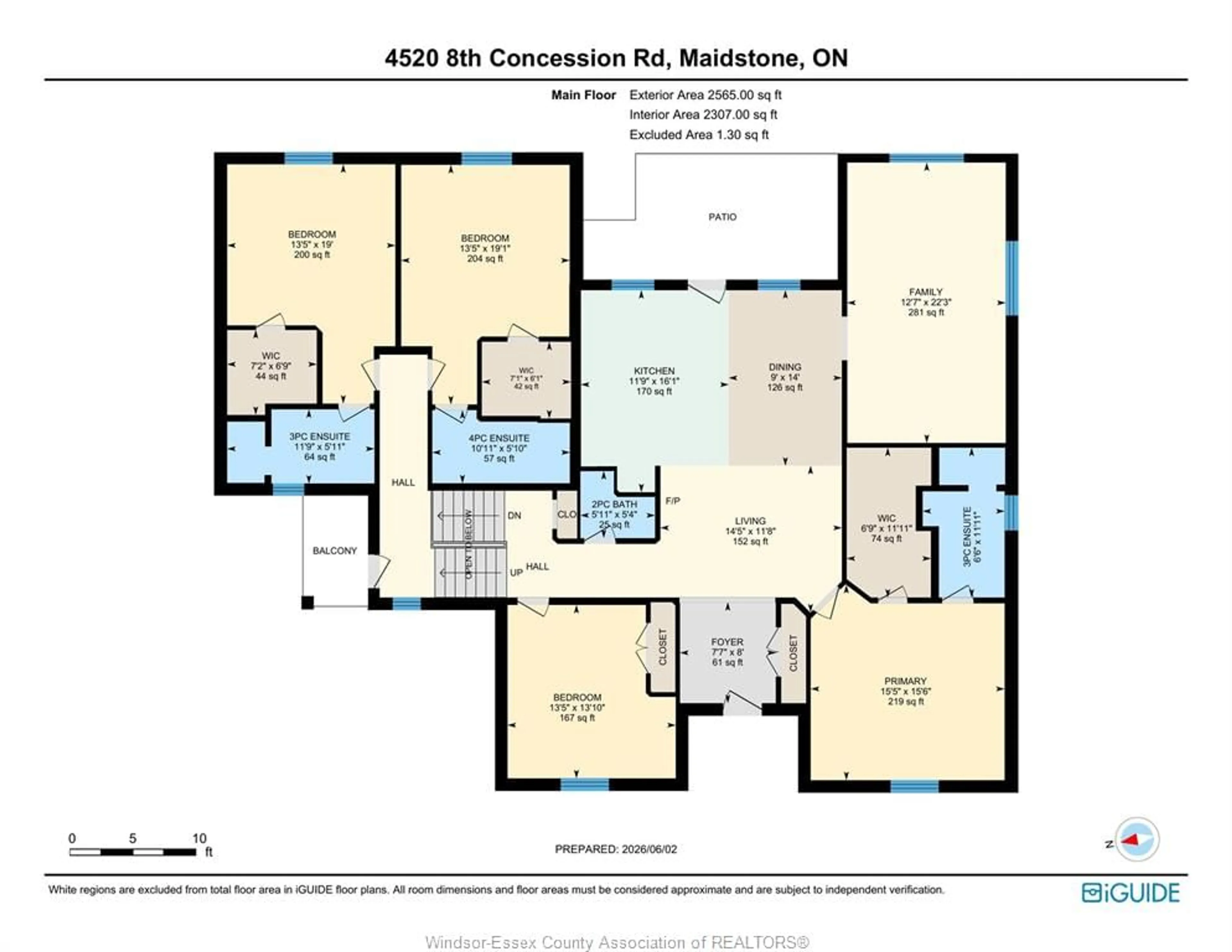 Floor plan for 4520 8TH CONCESSION Rd, Windsor Ontario N0R 1K0