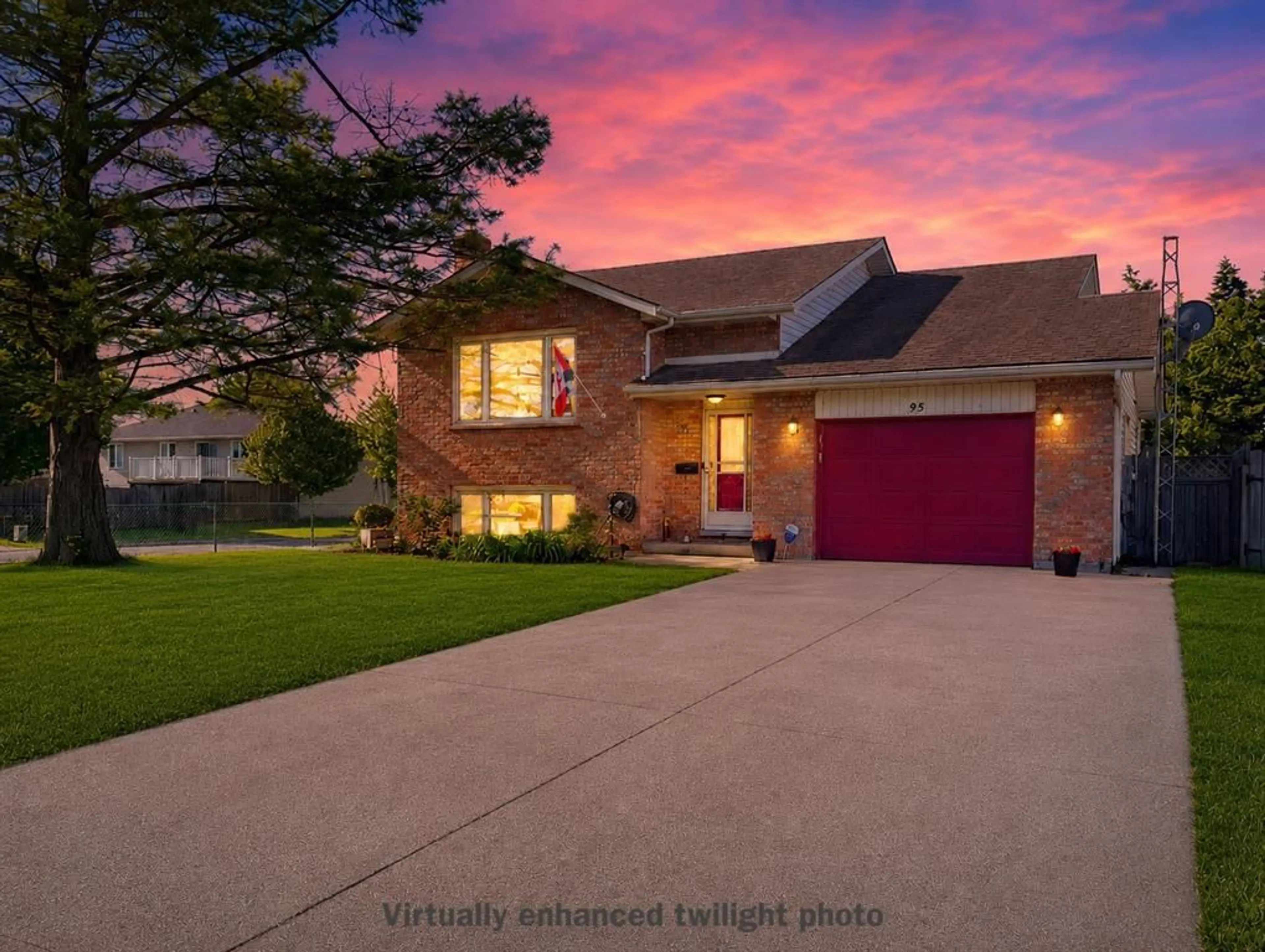 Home with brick exterior material, street for 95 Turner Dr, Sarnia Ontario N7S 5G6