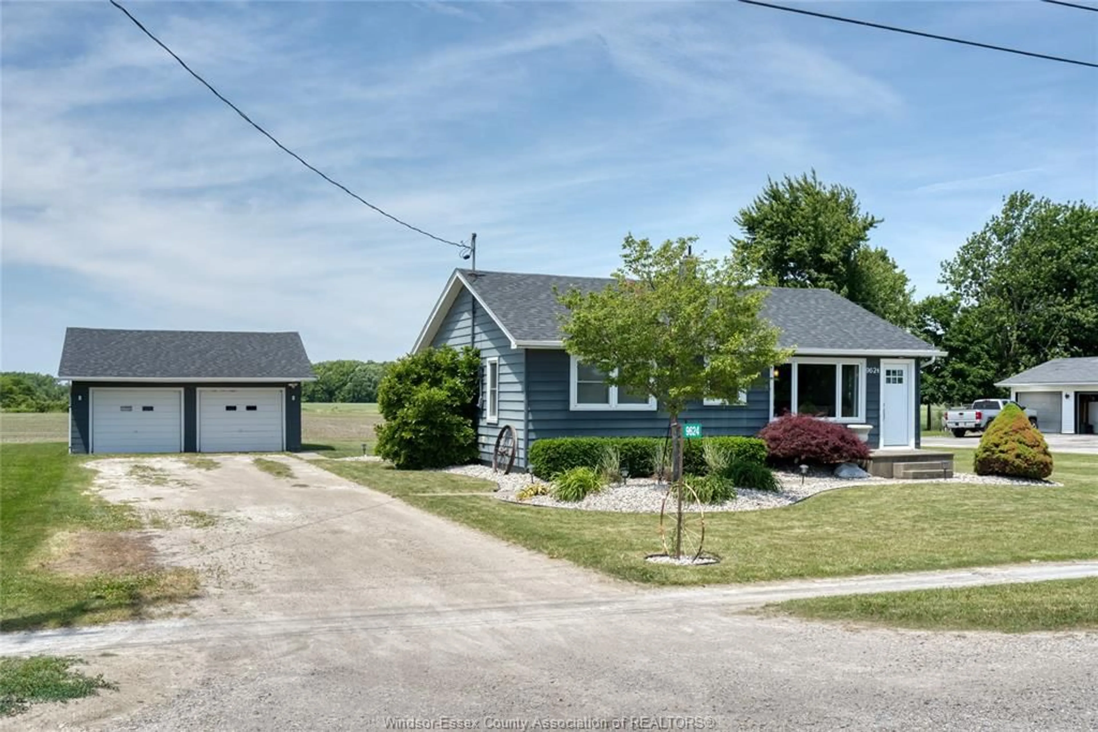 A pic from outside/outdoor area/front of a property/back of a property/a pic from drone, street for 9624 WALKER Rd, McGregor Ontario N0R 1J0