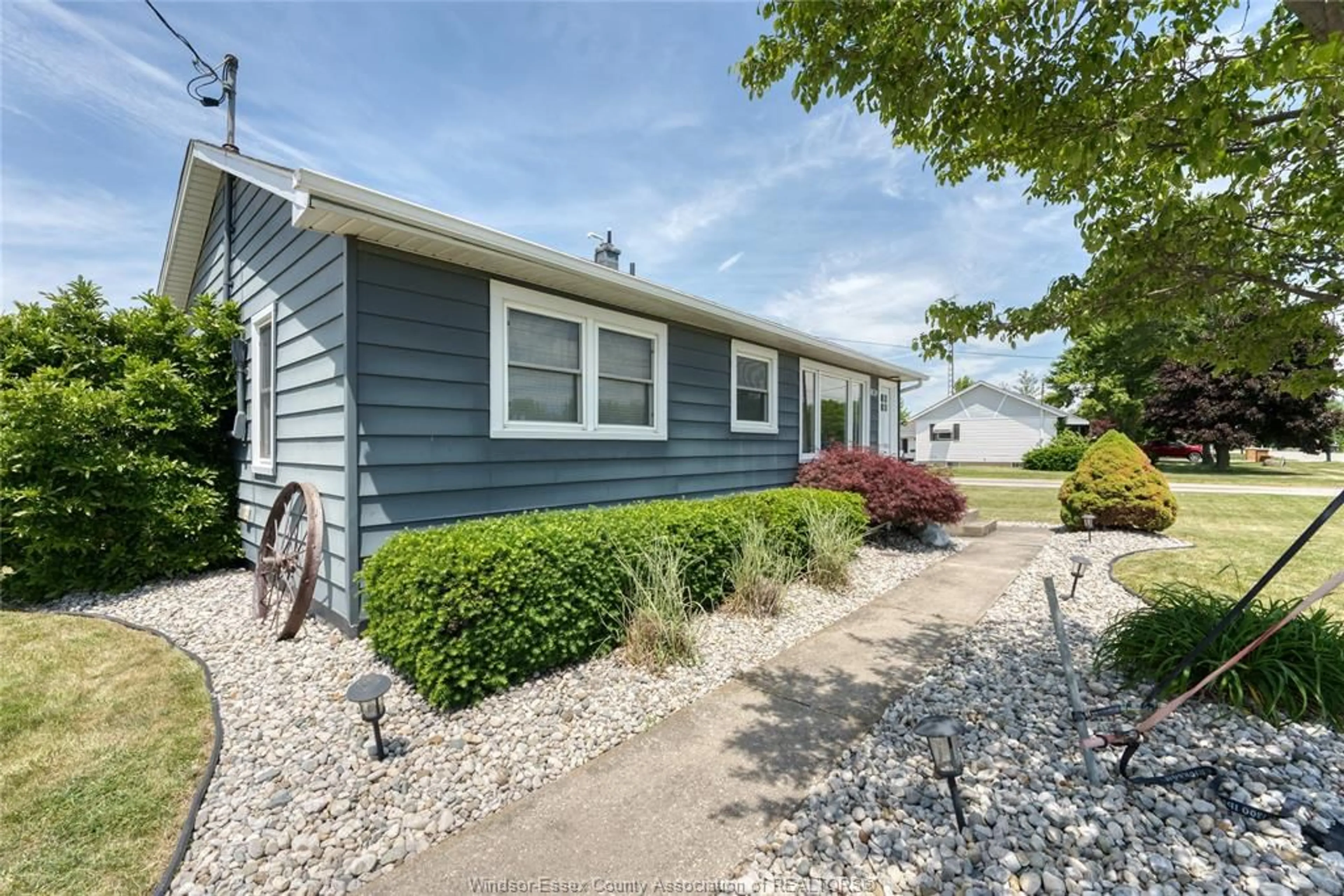 Home with vinyl exterior material, street for 9624 WALKER Rd, McGregor Ontario N0R 1J0