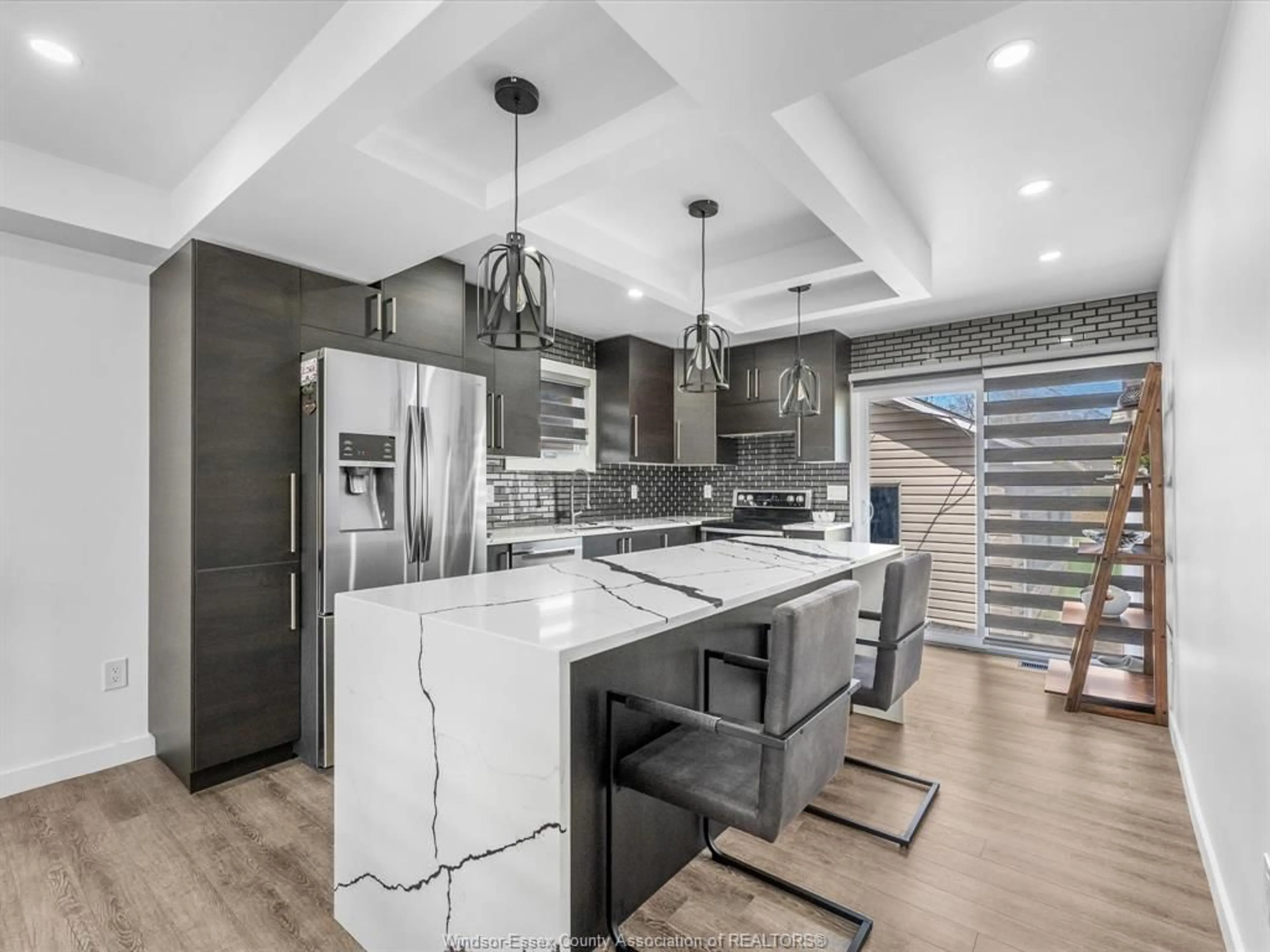 Open concept kitchen, ceramic/tile floor for 840 ROSSINI Blvd, Windsor Ontario N8Y 2Z3