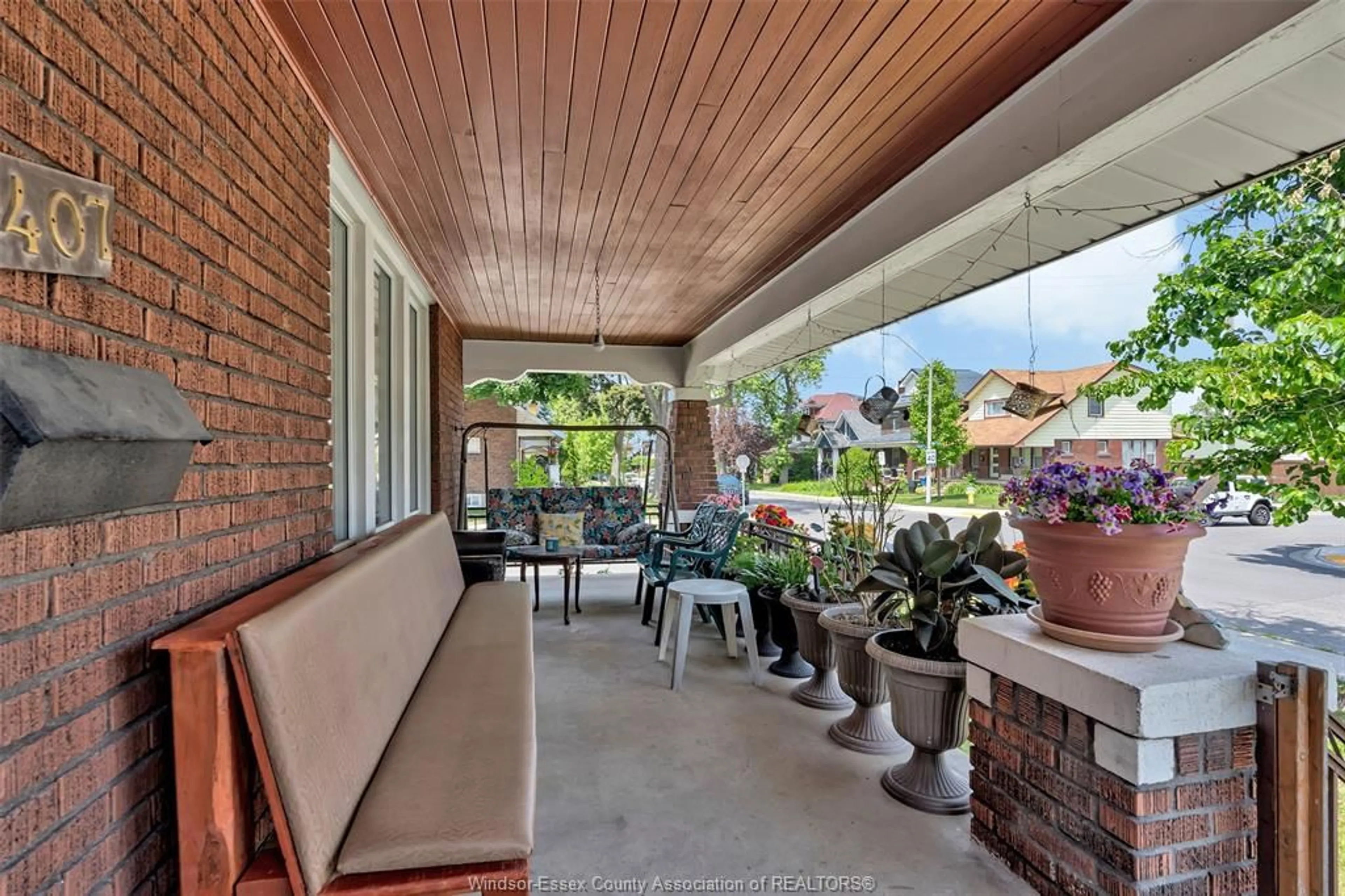Patio, street for 1407 HALL, Windsor Ontario N8X 4R5