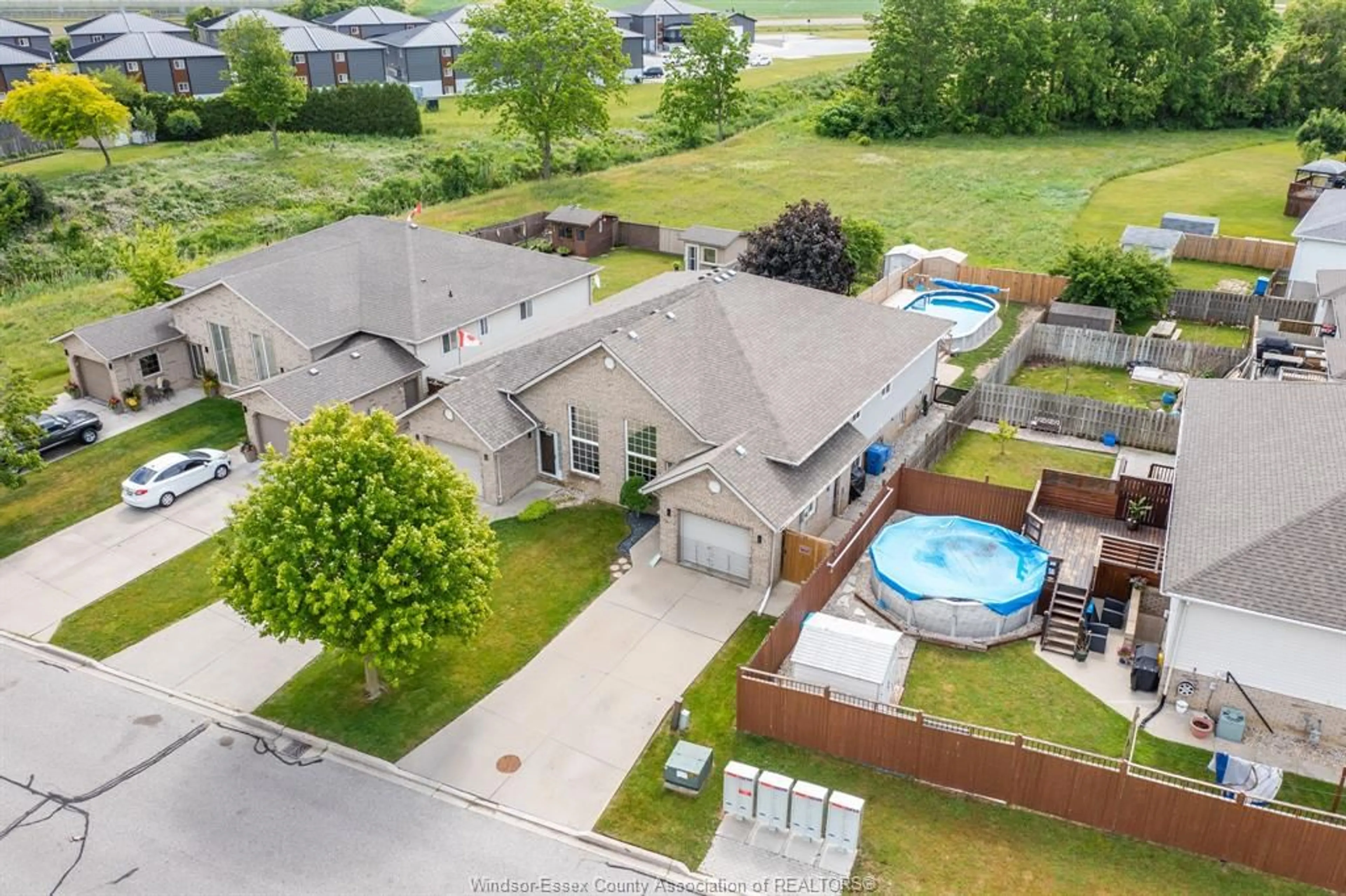 A pic from outside/outdoor area/front of a property/back of a property/a pic from drone, mountain view for 3 ANFRED St, Leamington Ontario N8H 5L2