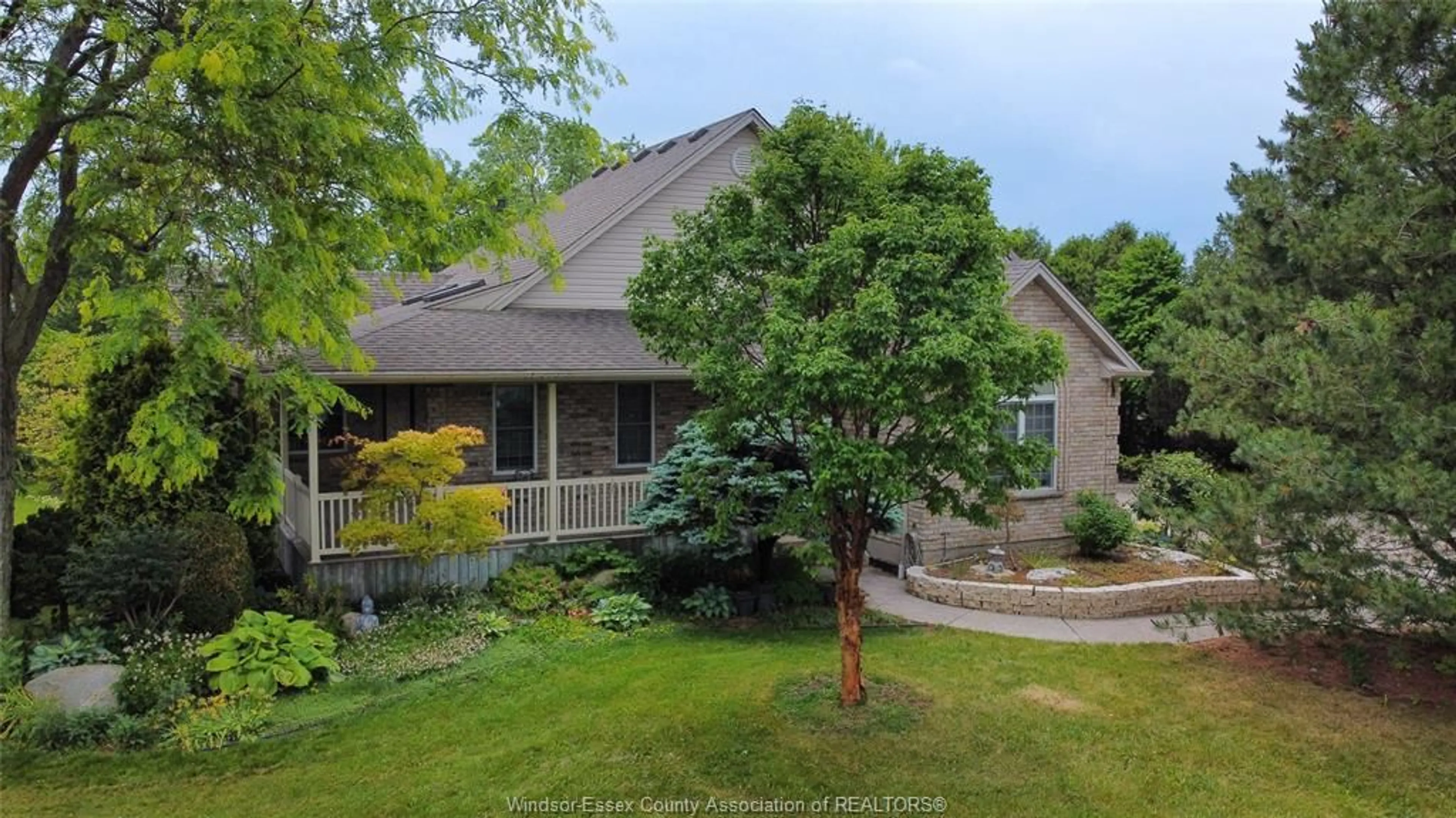 A pic from outside/outdoor area/front of a property/back of a property/a pic from drone, water/lake/river/ocean view for 1347 North Rear Rd, Lakeshore Ontario N0R 1A0