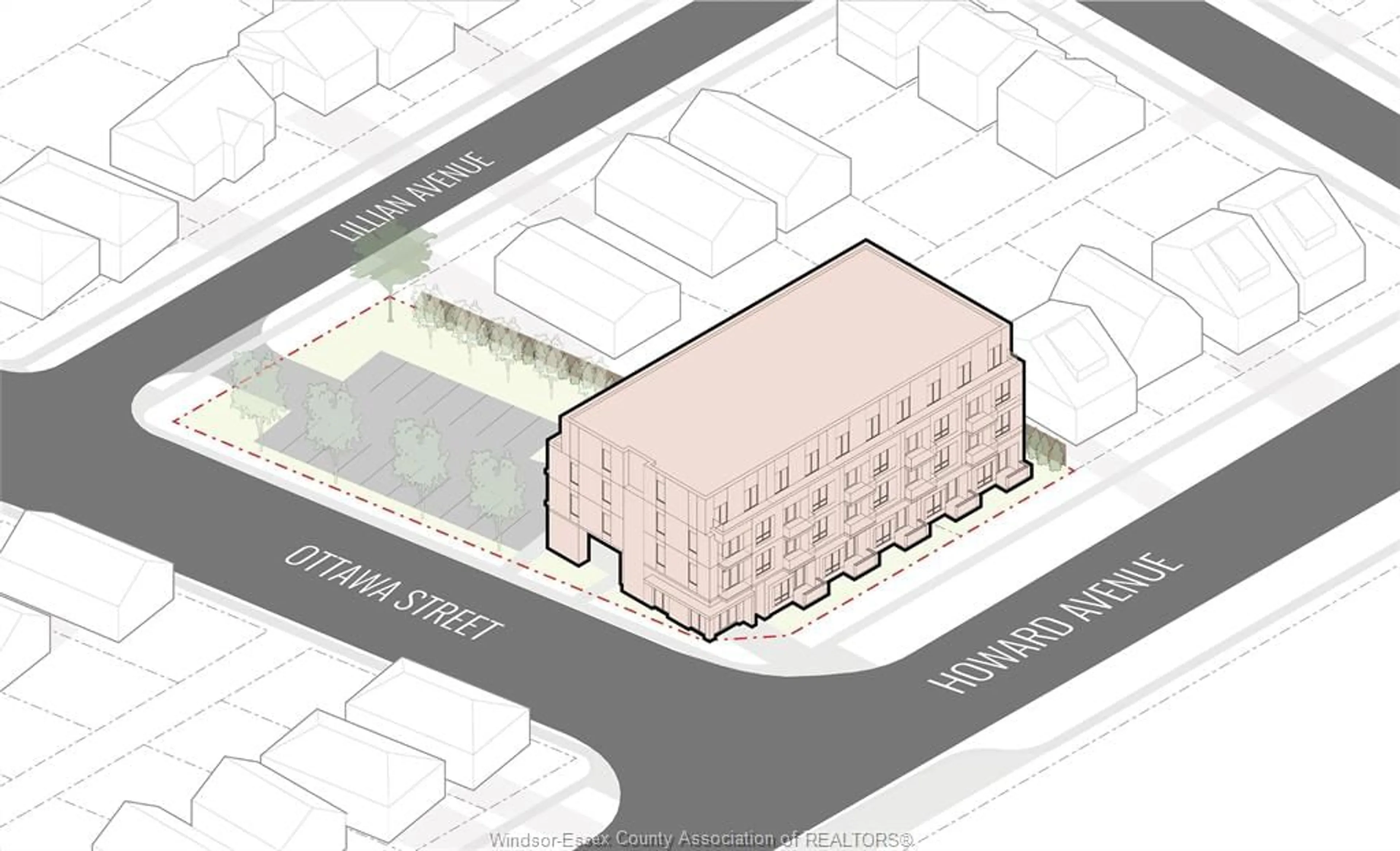Floor plan for 1360-76 HOWARD Ave, Windsor Ontario N8X 3T6